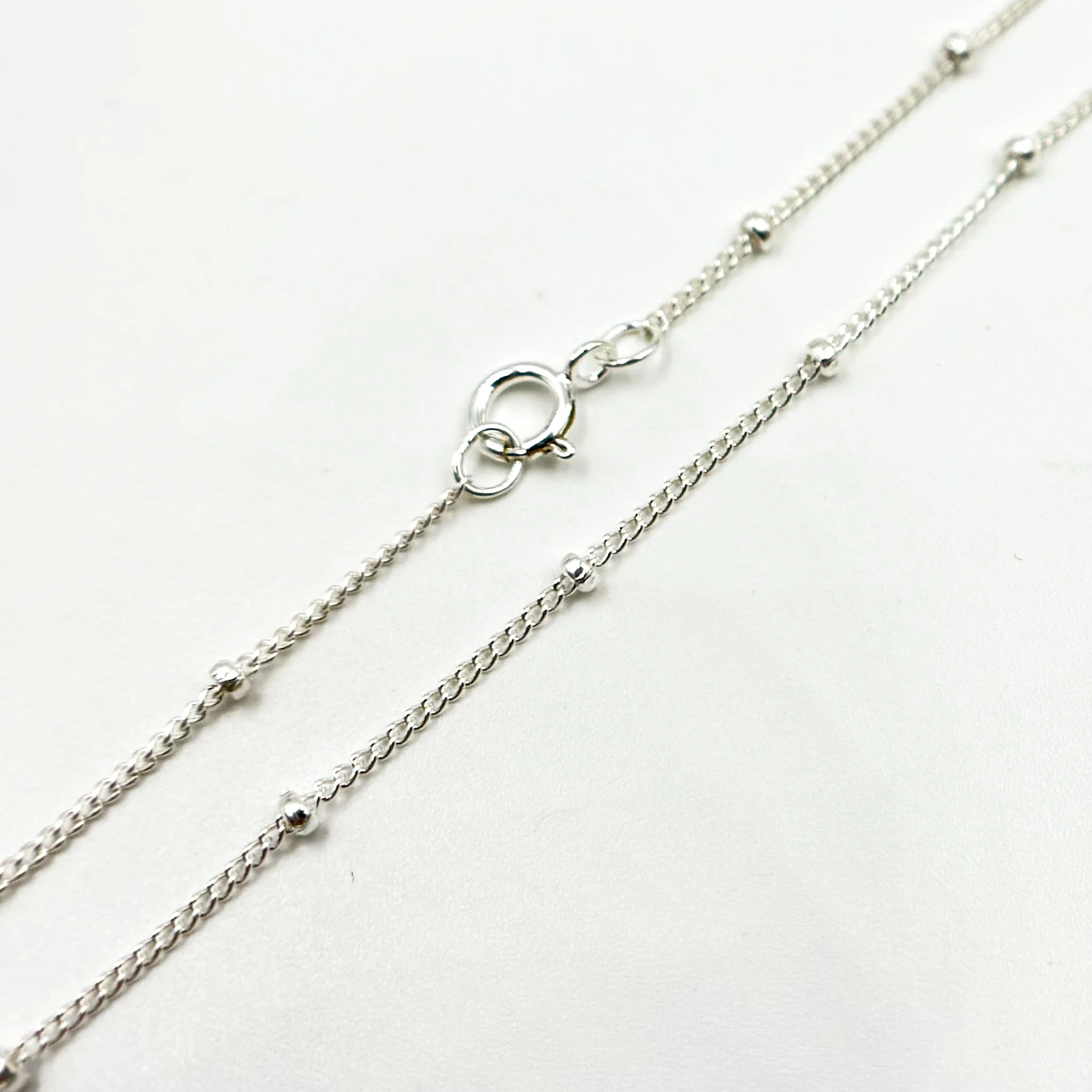 444SSN. Sterling Silver Satellite Necklace - Image 5