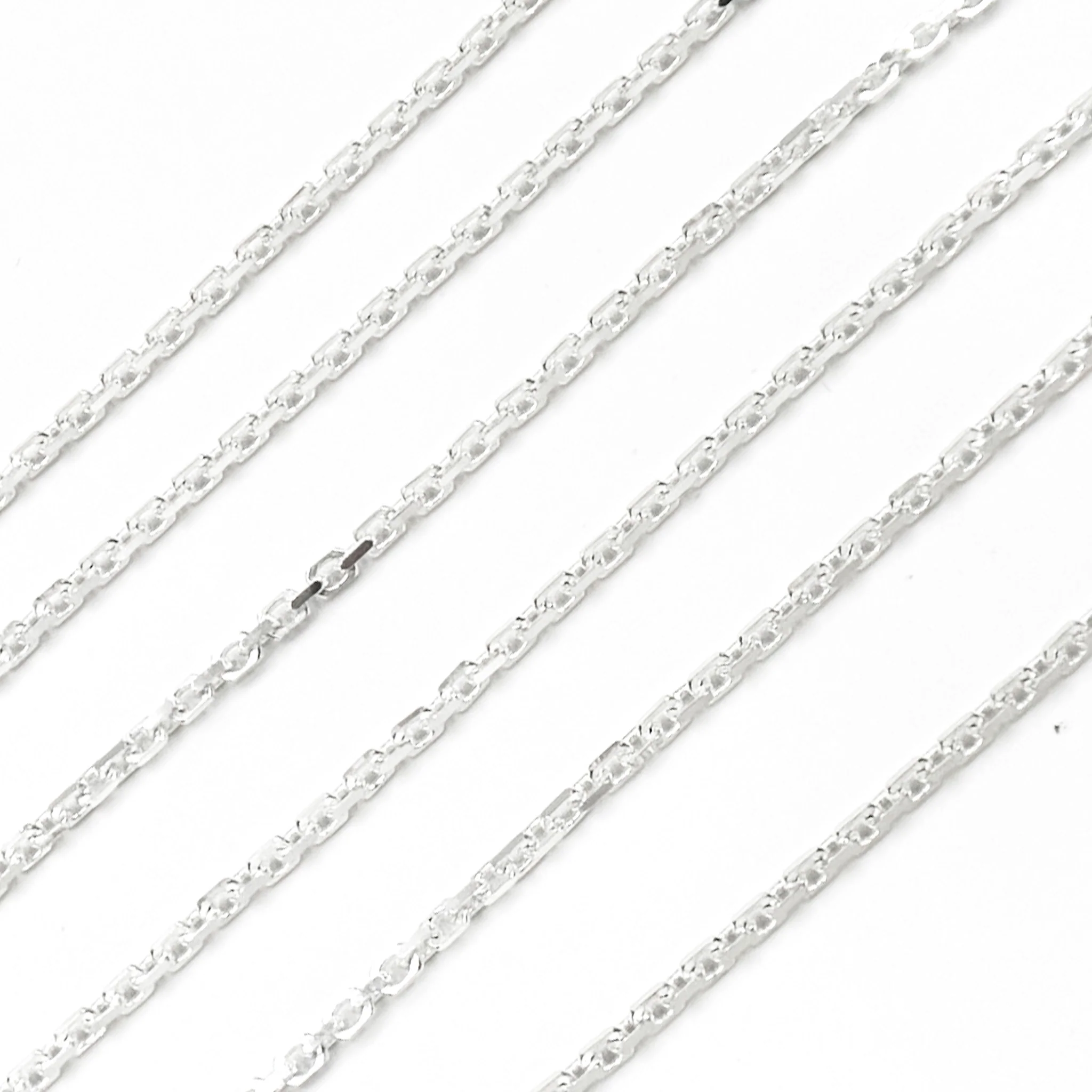 Z37SS. Sterling Silver Diamond Cut Cable Chain - Image 5