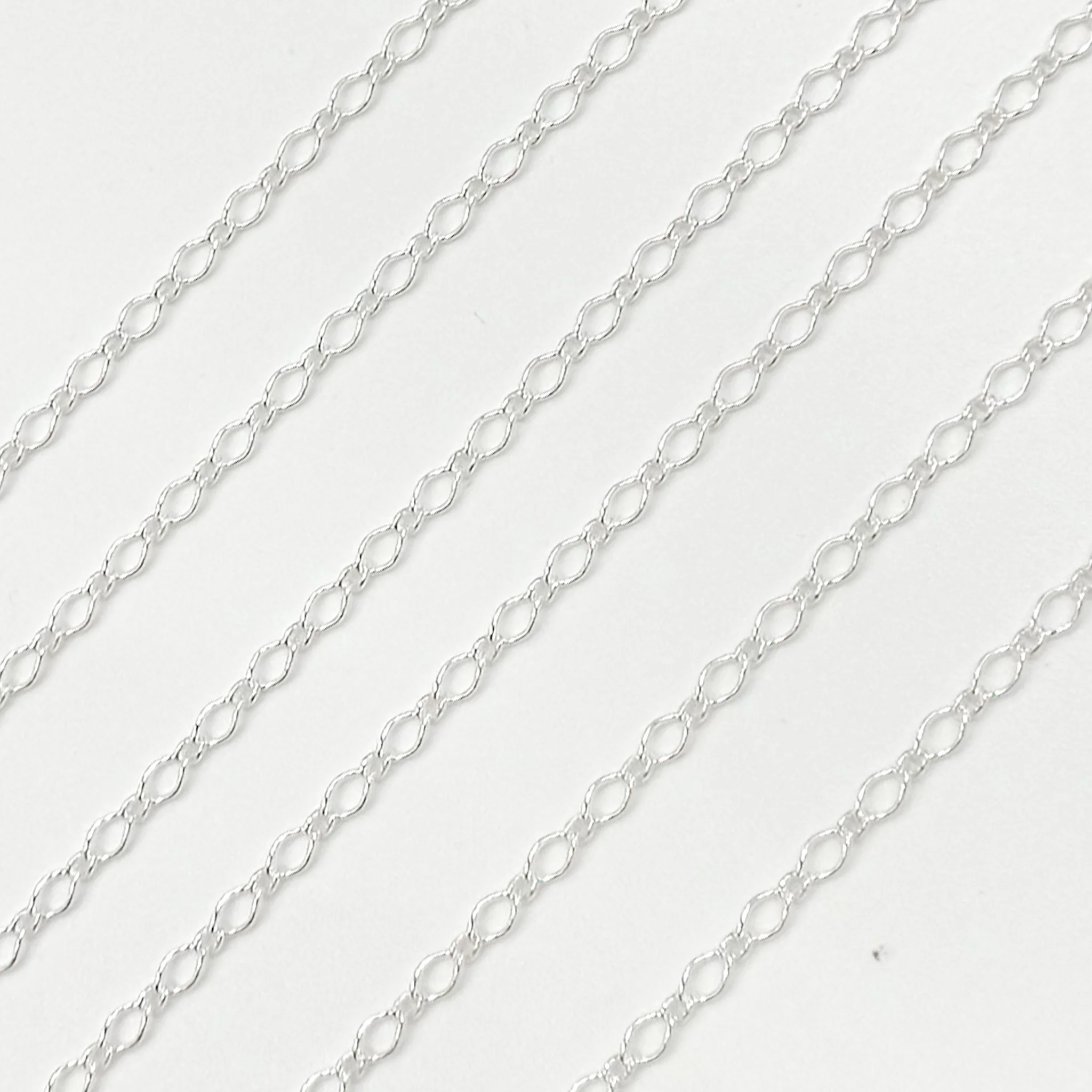 13MQSS. Sterling Silver Twisted Cable Chain - Image 5