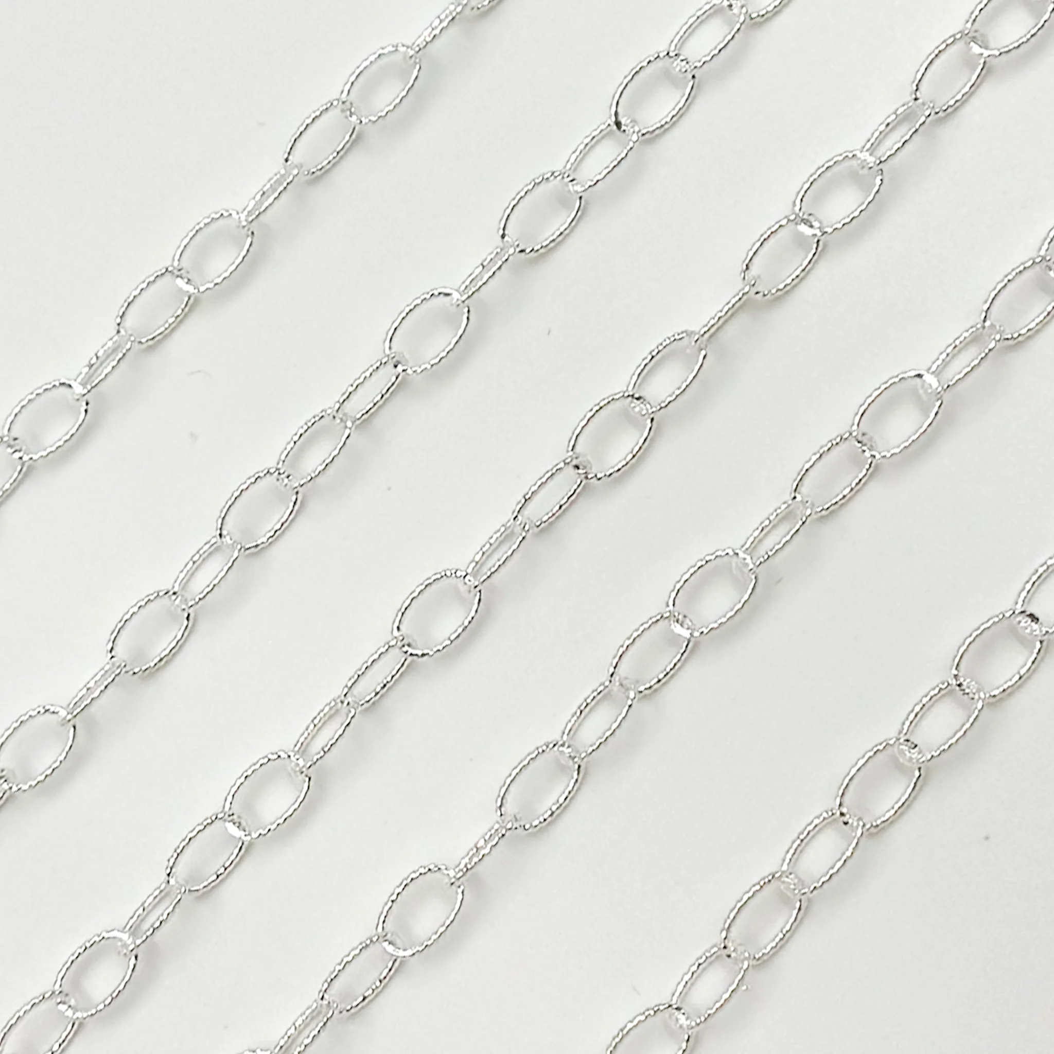V105SS. Sterling Silver Twisted Cable Chain - Image 6