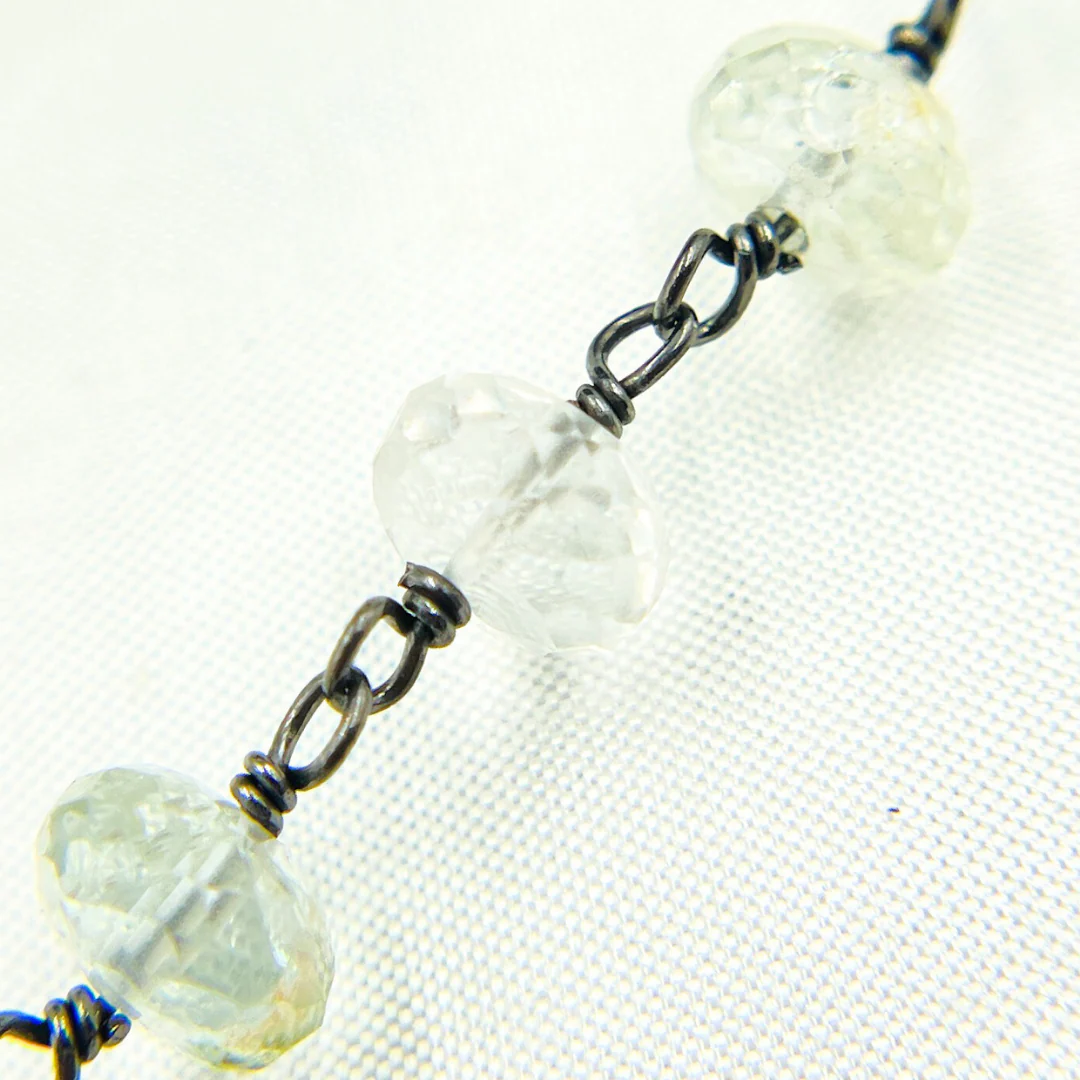 Aquamarine Oxidized Wire Chain. AQU18 - Image 3