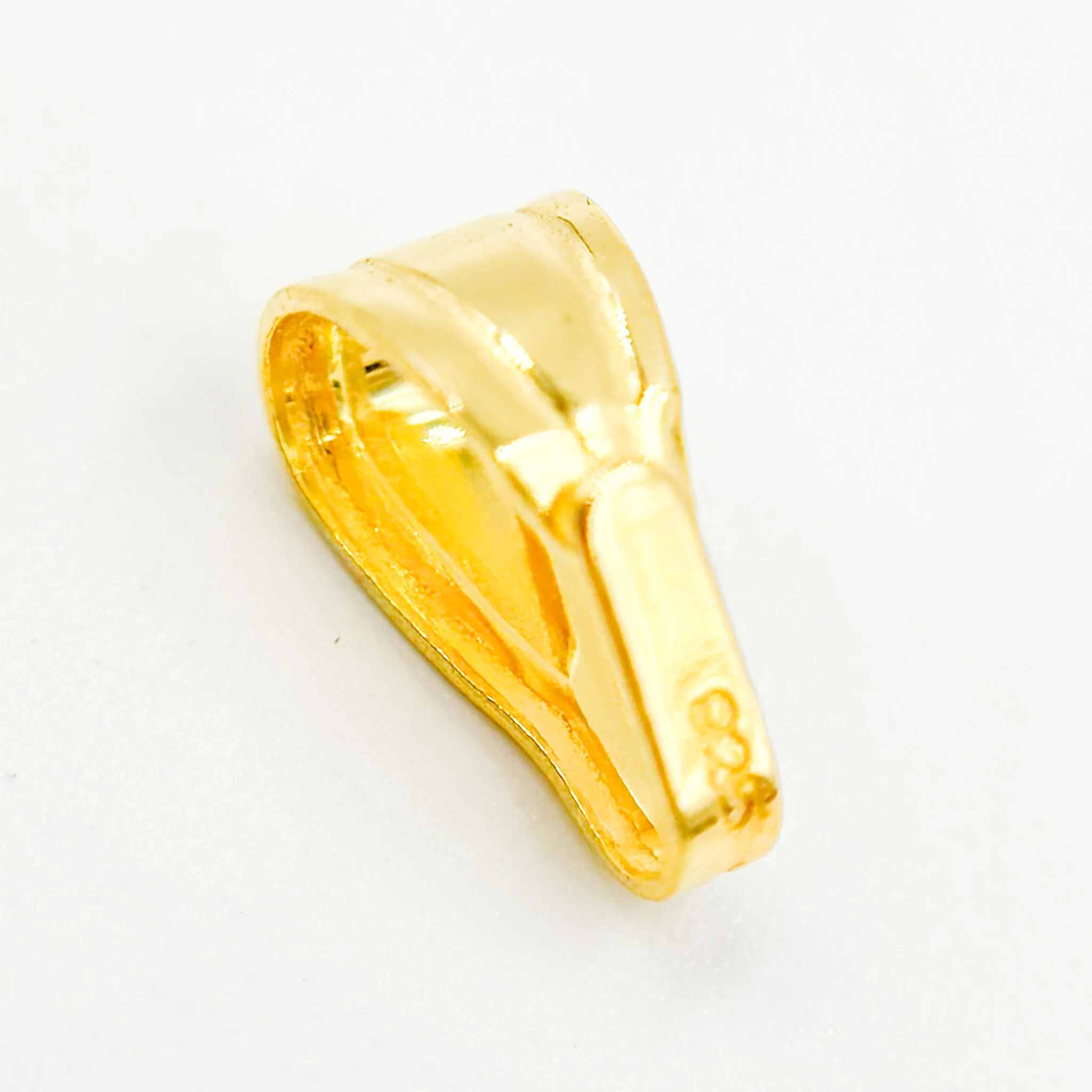 BAILGP2. 10MM Gold Plated Sterling Silver Locket Bails - Image 5