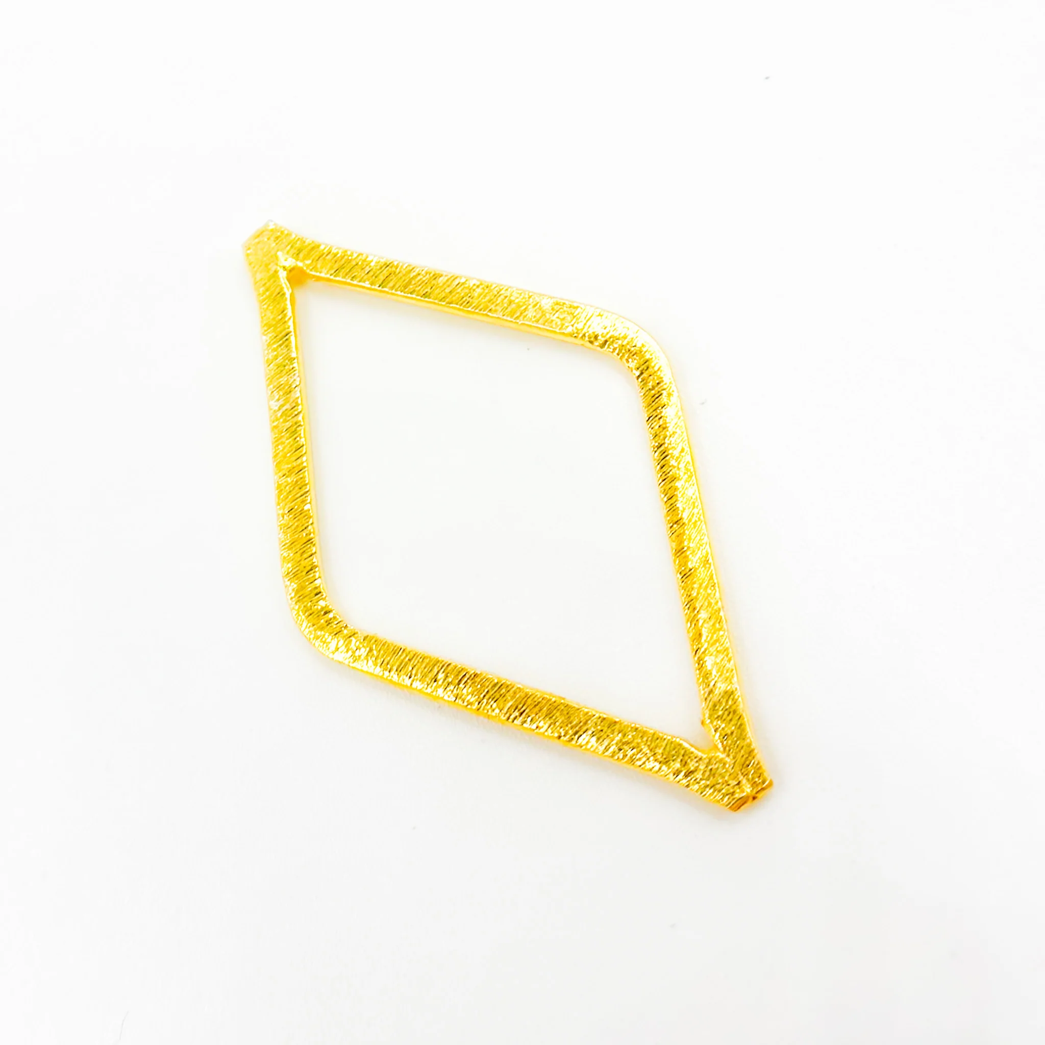 BDGP2. 35MM Gold-plated Sterling Silver Brushed Diamond Connector - Image 4
