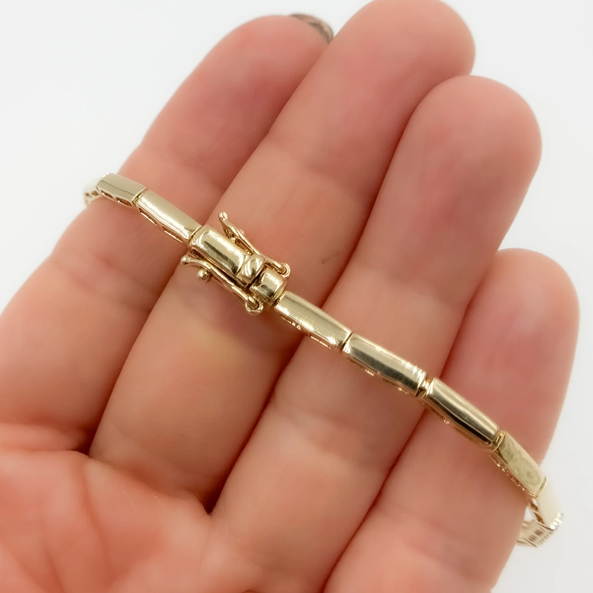 BFL60857. 14K Solid Gold Diamond Bracelet - Image 5
