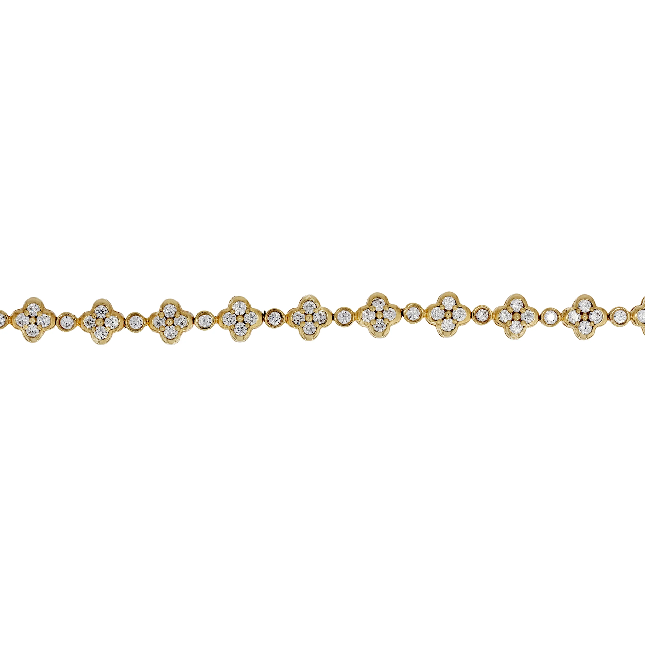 BFN61010. 14K Solid Gold Diamond Bracelet - Image 5