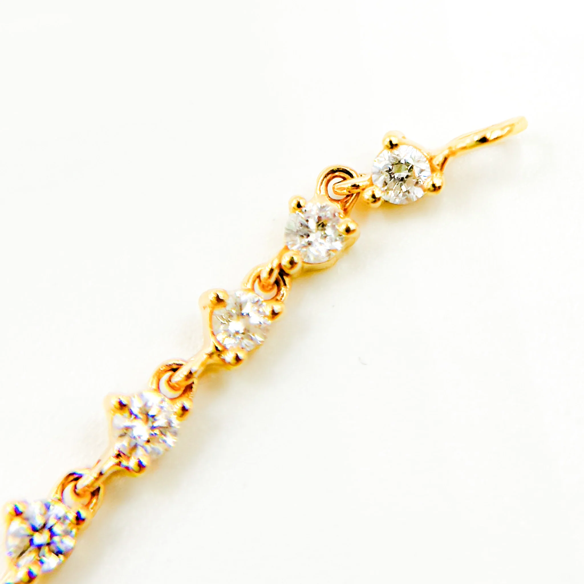 BFN61167. 14K Solid Gold Diamond Bracelet - Image 5