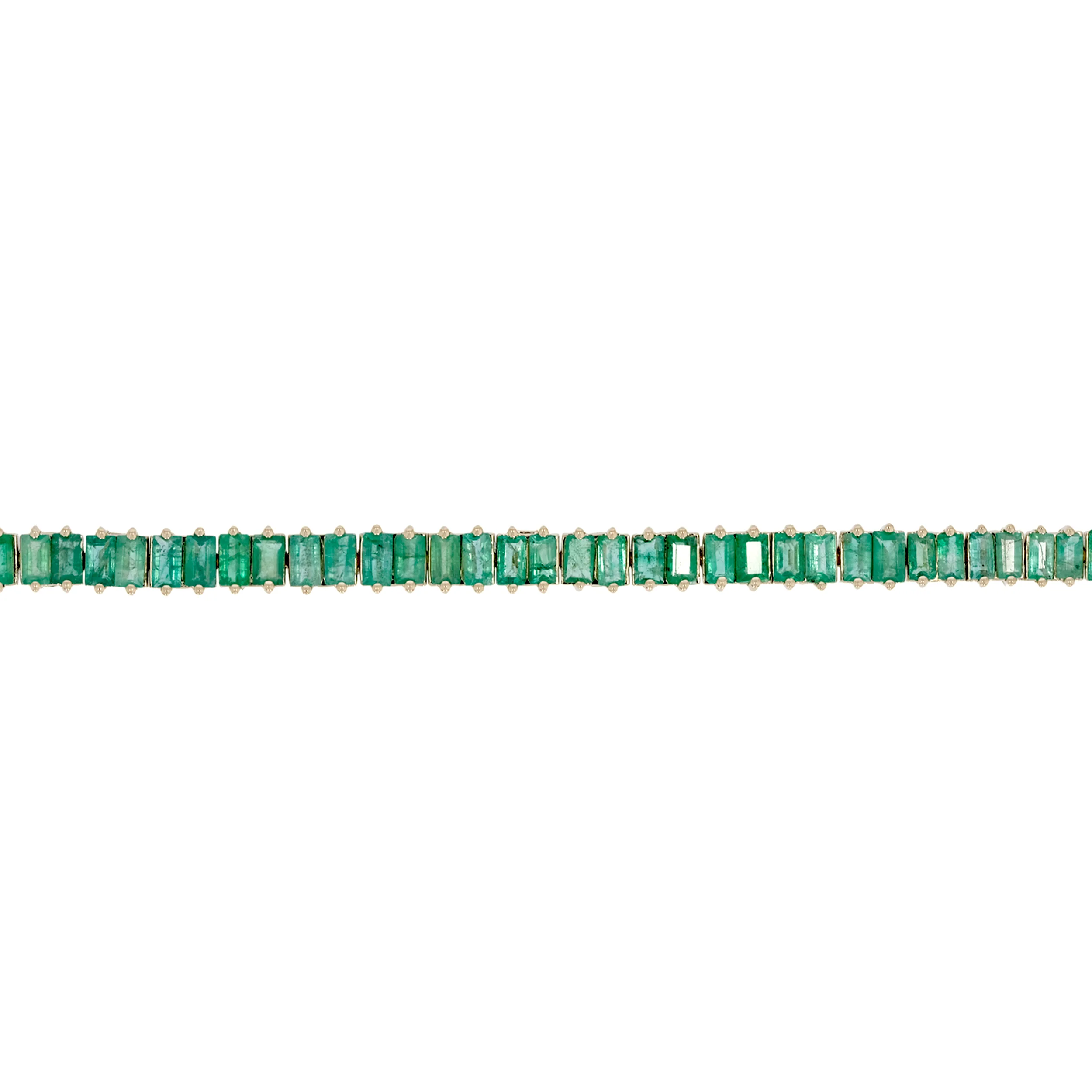 BFZ60865. 14K Solid Gold Gemstone Bracelet - Image 8