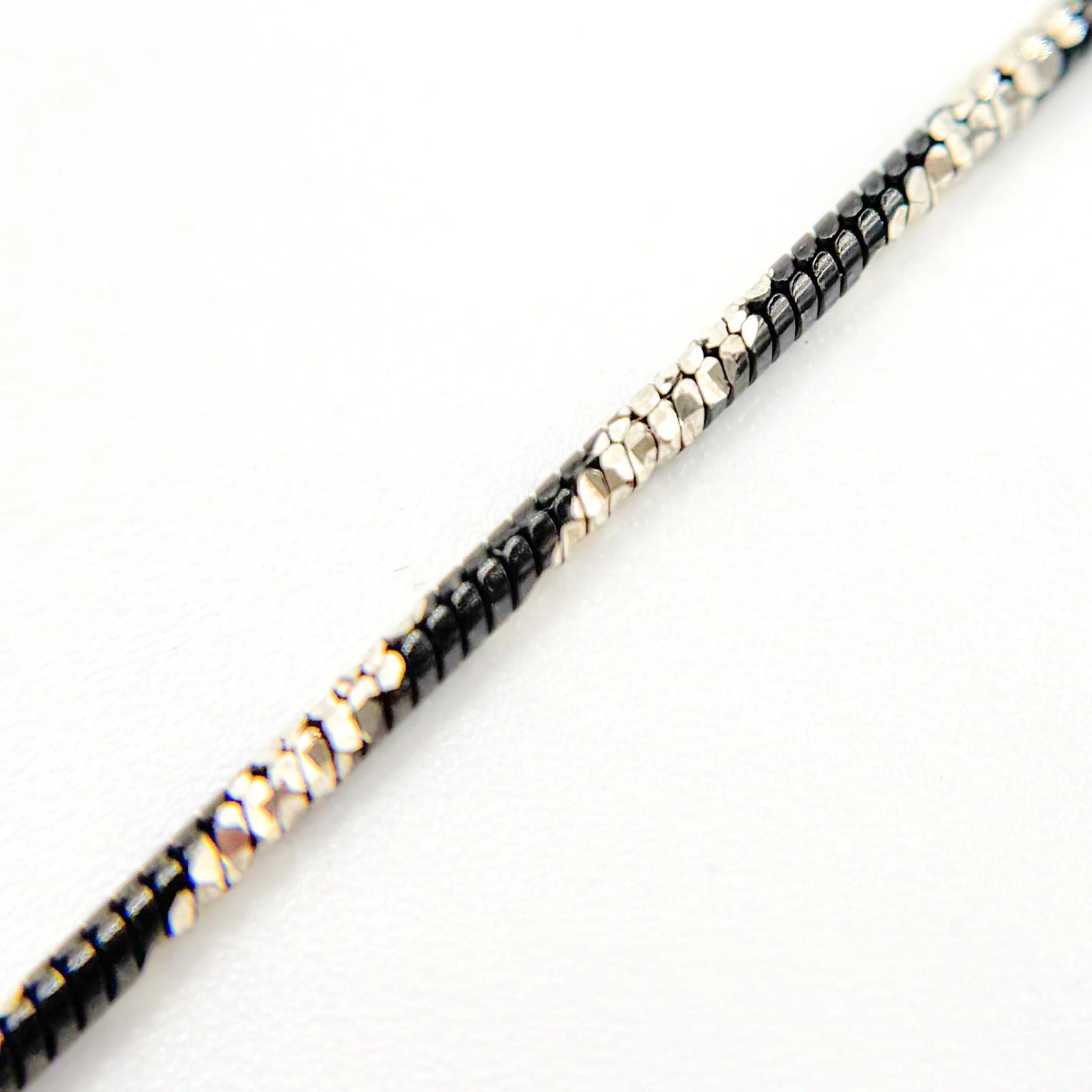 30Necklace. Black Rhodium Sterling Silver Snake Necklace - Image 3