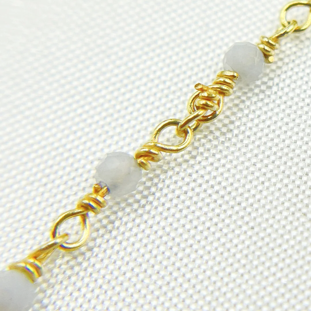 Blue Opal Wire Wrap Chain. BLO1 - Image 5