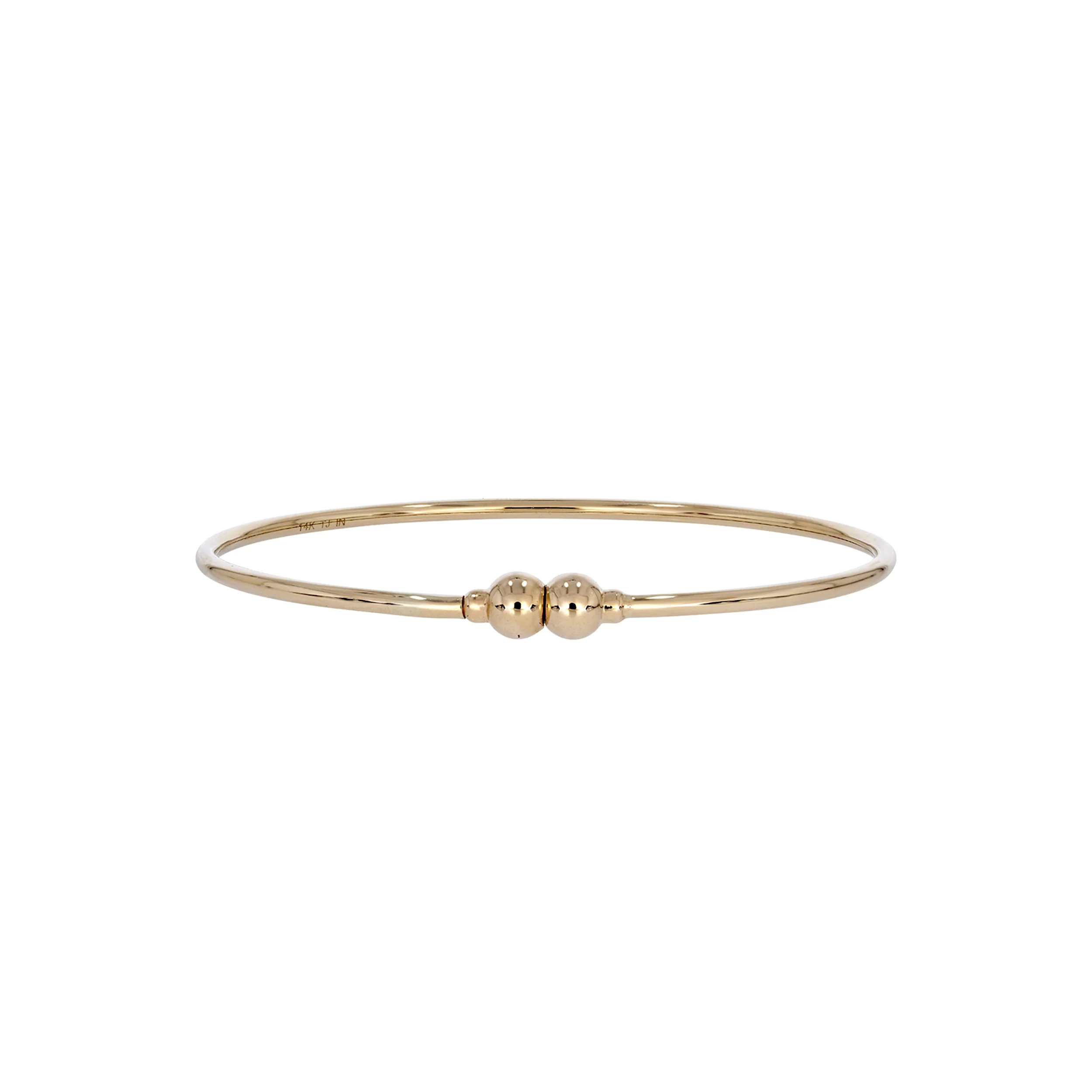 BNZ68617. 14K Solid Gold Bangle - Image 2