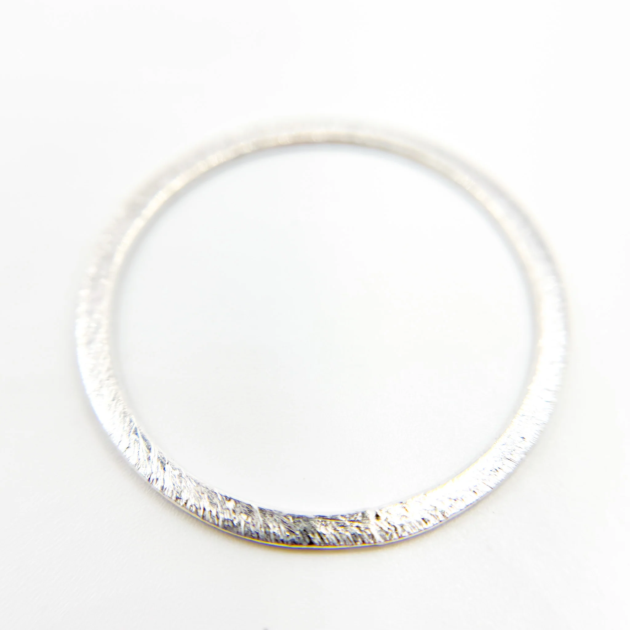 BS5SS. 30MM White Sterling Silver Ring Connector - Image 3
