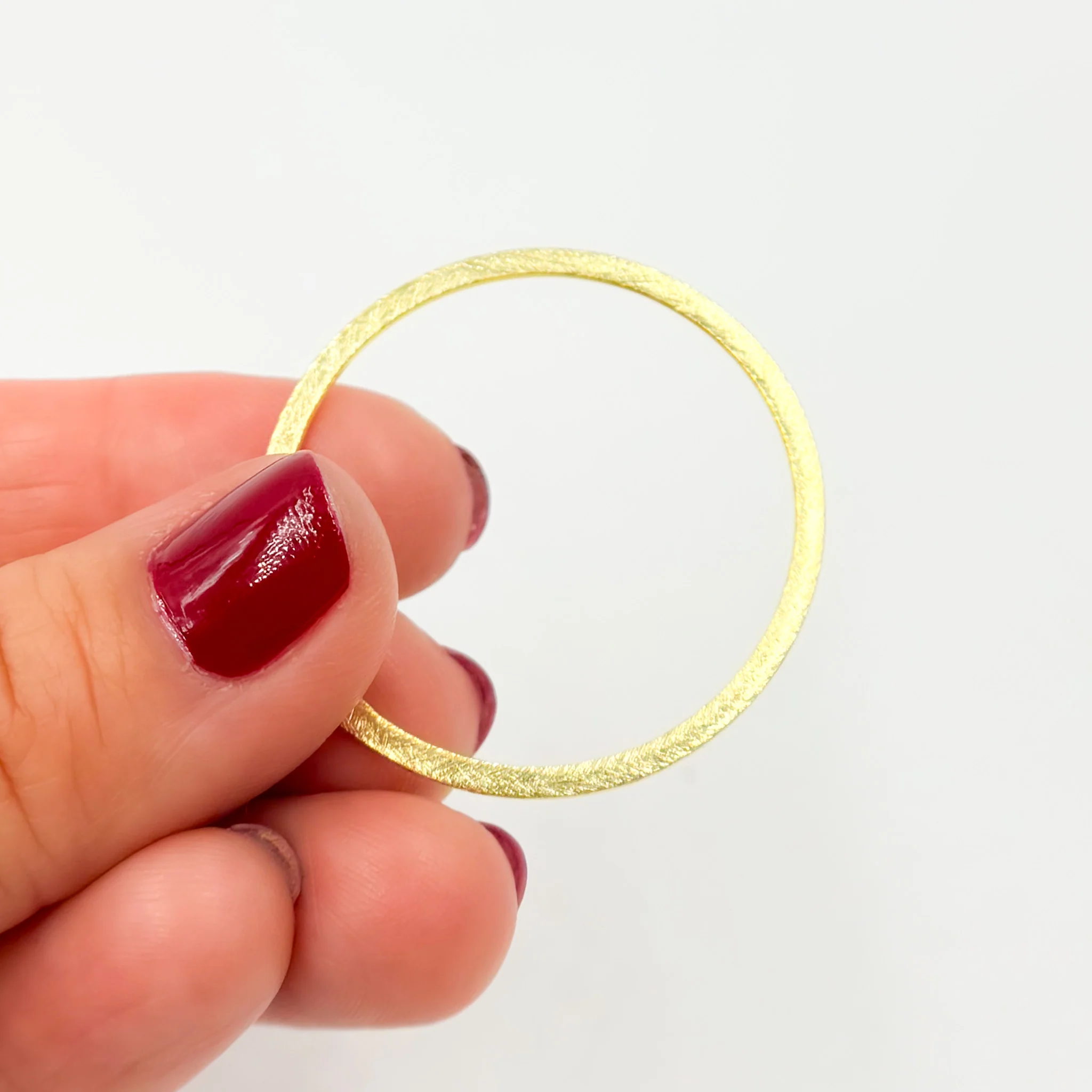 BS6GP. 35MM Gold Plated Sterling Silver Ring Connector - Image 3