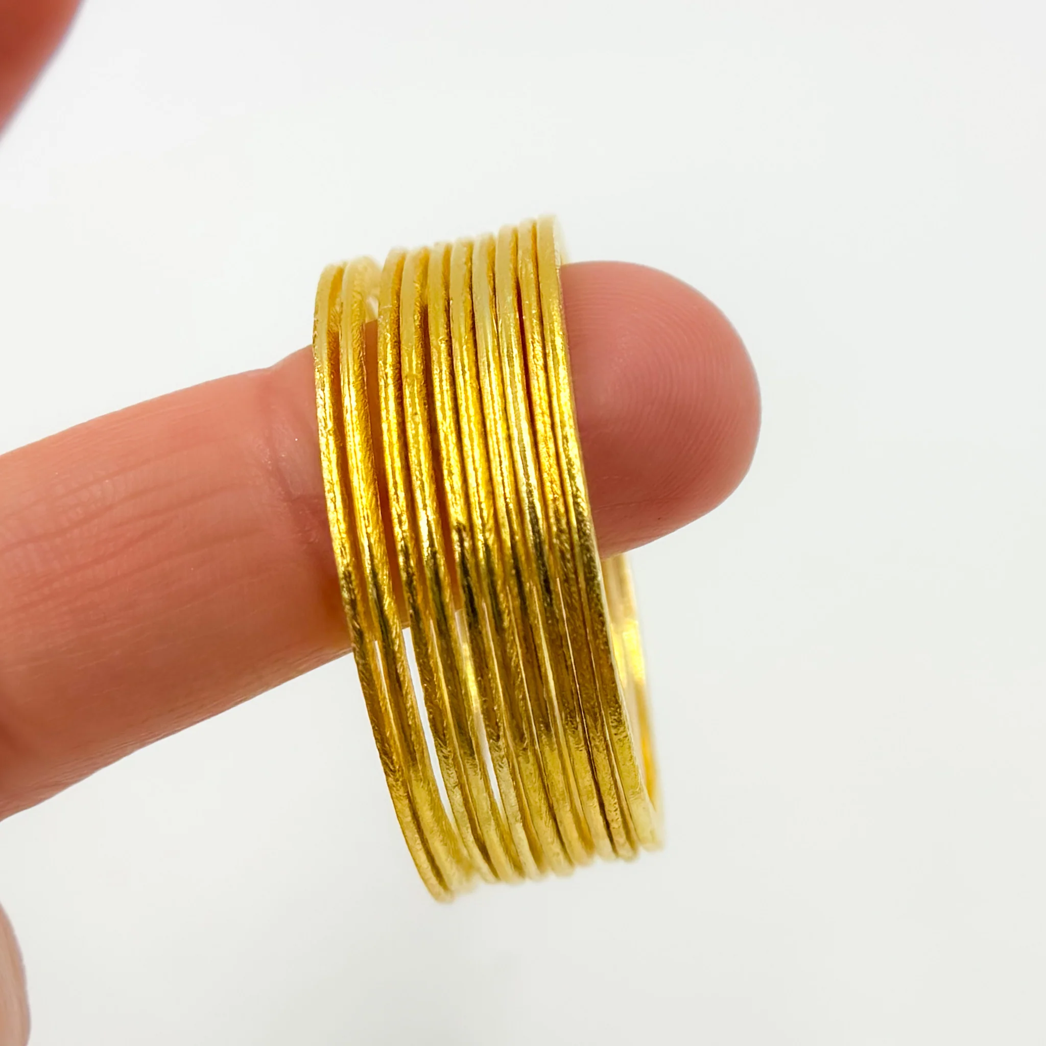 BS6GP. 35MM Gold Plated Sterling Silver Ring Connector - Image 4