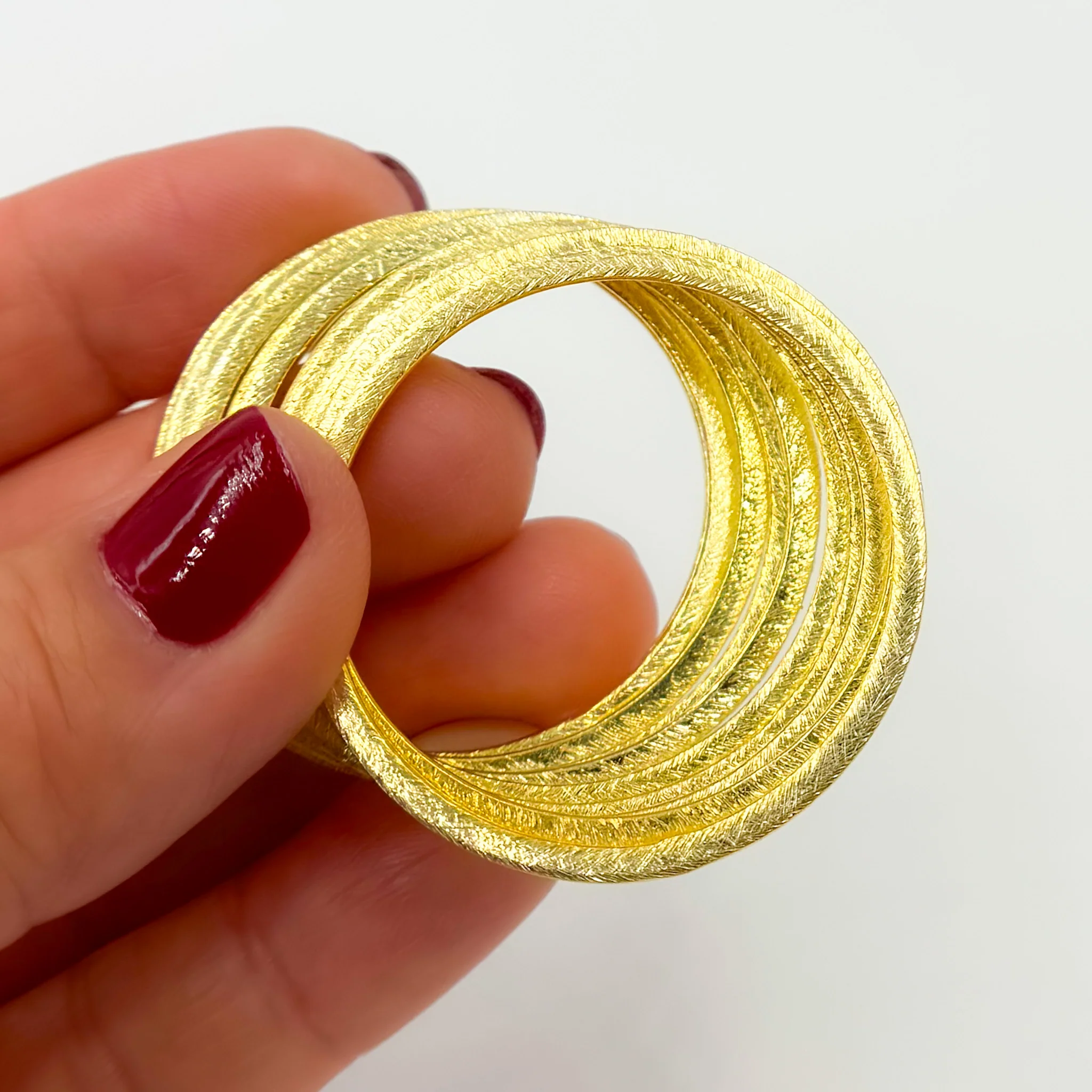 BS6GP. 35MM Gold Plated Sterling Silver Ring Connector - Image 5