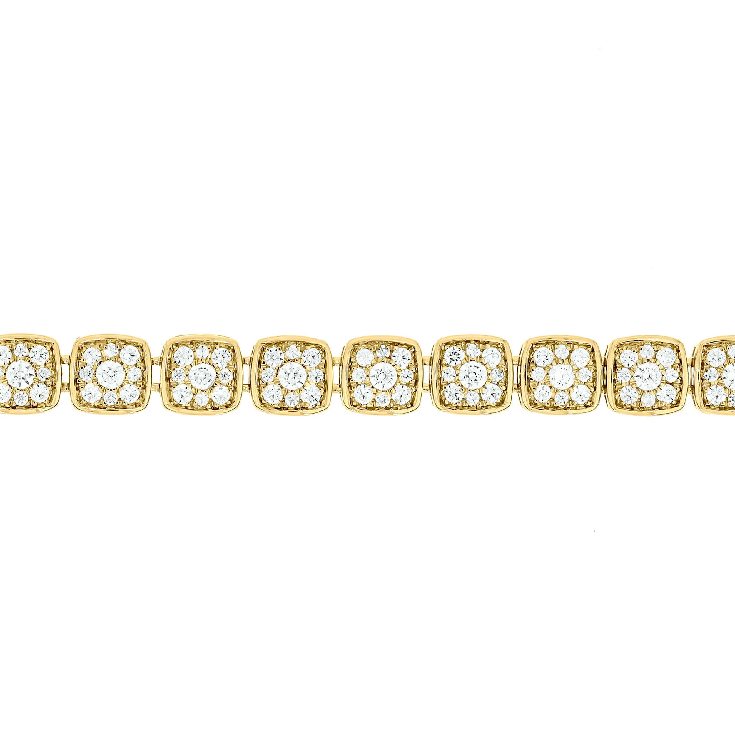 BTO65132. 14K Solid Gold Diamond Tennis Bracelet - Image 3
