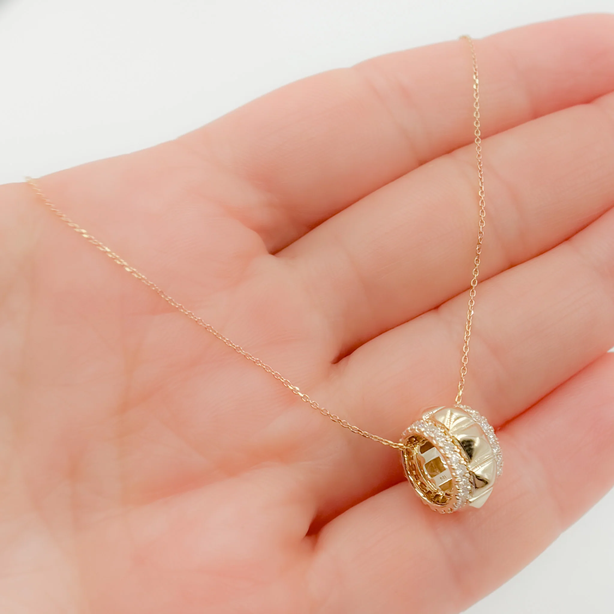 CMF00192. 14K Solid Gold Fancy Ring Charm - Image 3