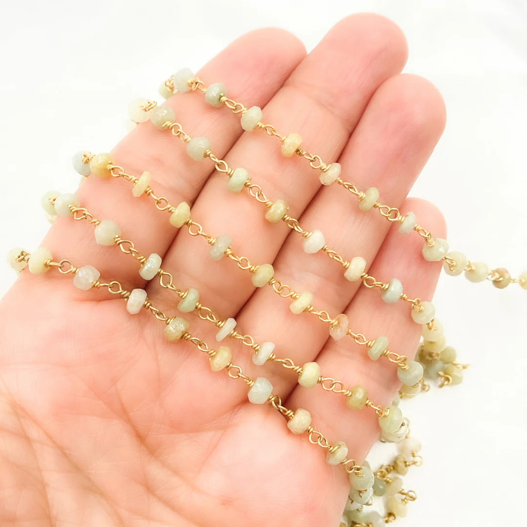 Coated Cats Eye Gold Plated Wire Chain. CAT4 - Image 5