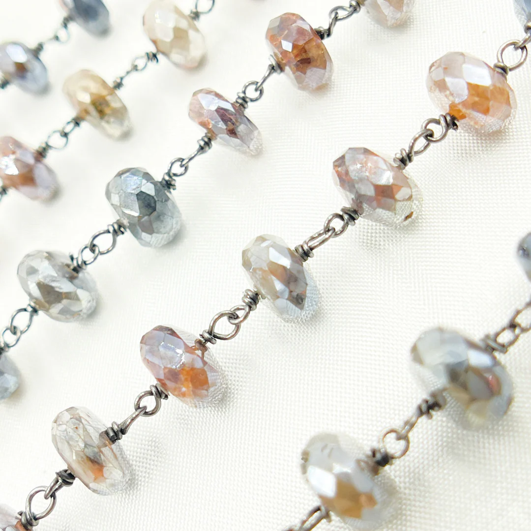 Coated Cats Eye Oxidized Wire Chain. CAT9 - Image 5