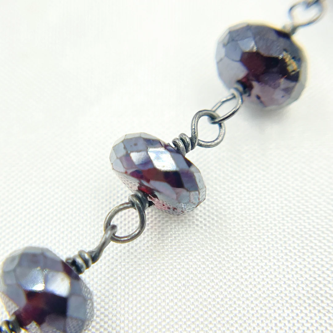 Coated Garnet Oxidized Wire Chain. CGR4 - Image 3