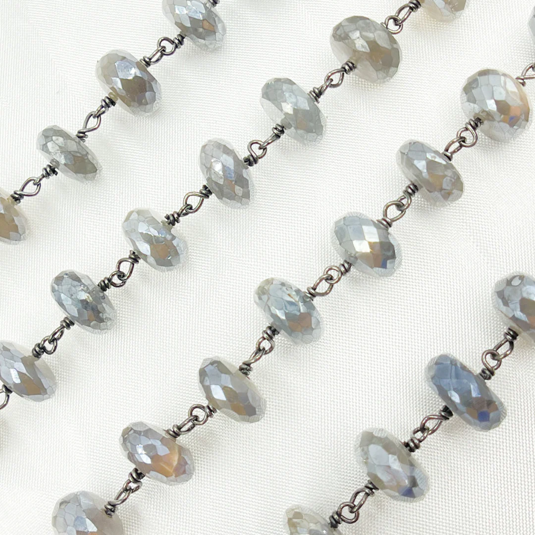 Coated Moonstone Wire Wrap Chain. CMS43 - Image 4