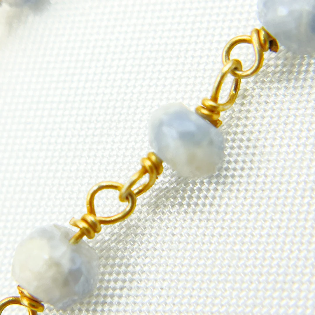 Coated Quartz Gold Plated Wire Chain. CQU31 - Image 2