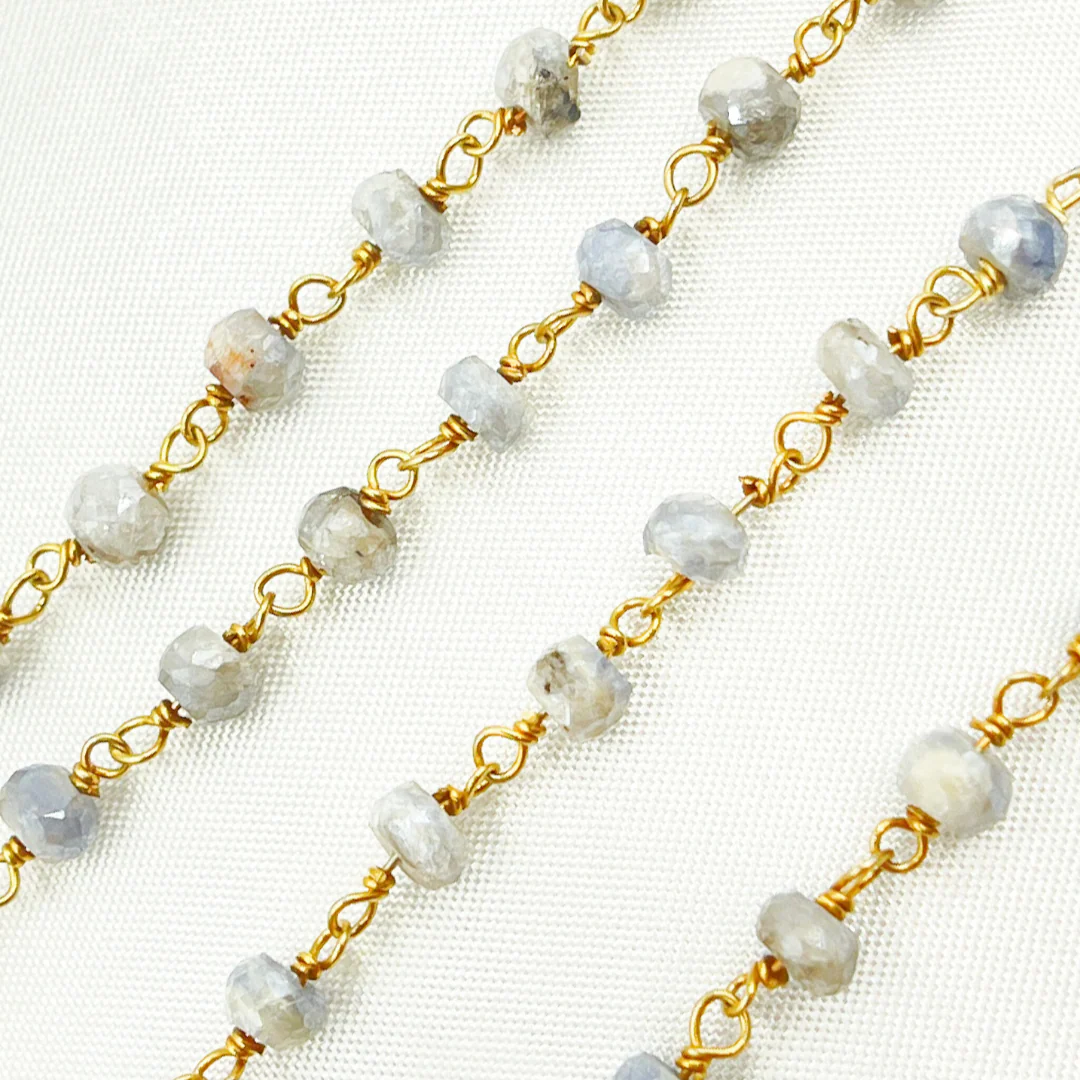 Coated Quartz Gold Plated Wire Chain. CQU31 - Image 4