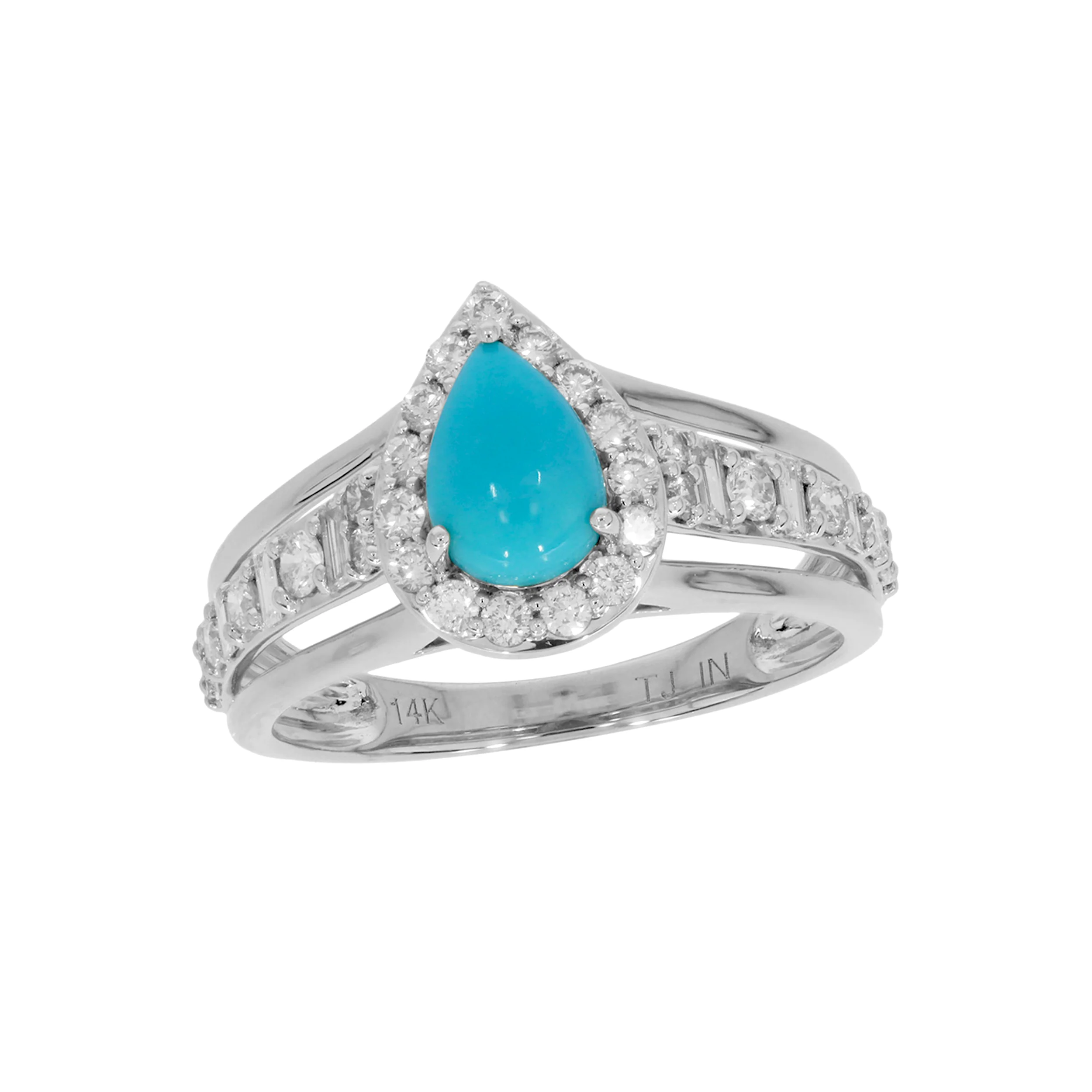 CR97174. 14K Solid Gold Diamond and Gemstone Ring - Image 5