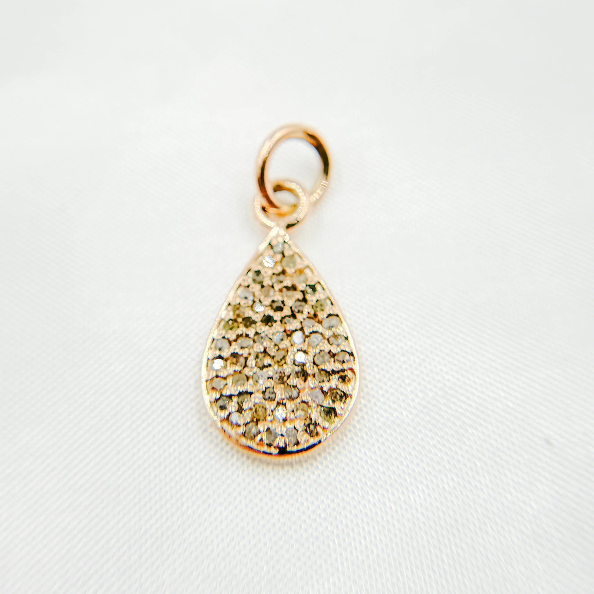 DC296. Diamond Sterling Silver Drop Charm - Image 5