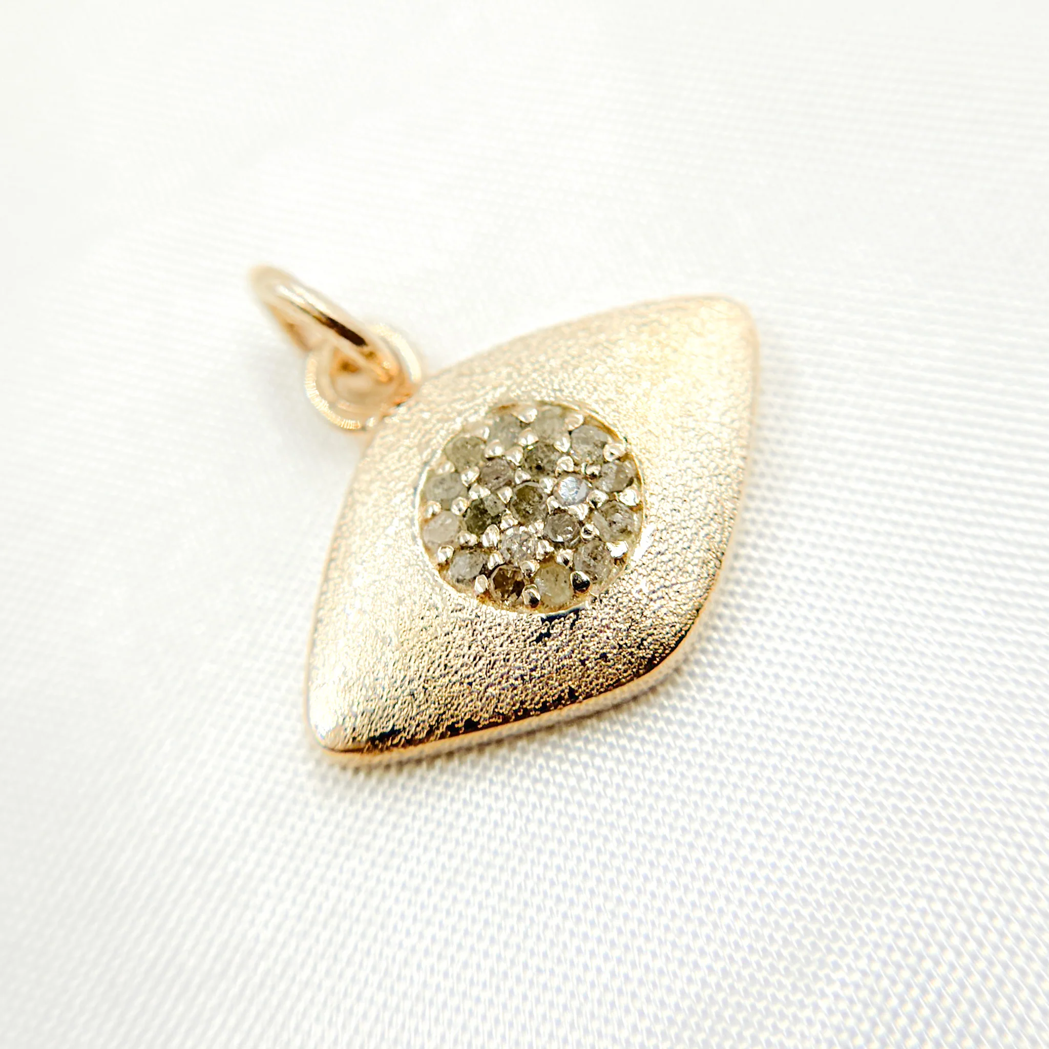 DC343. Diamond Sterling Silver Eye Pendant - Image 6