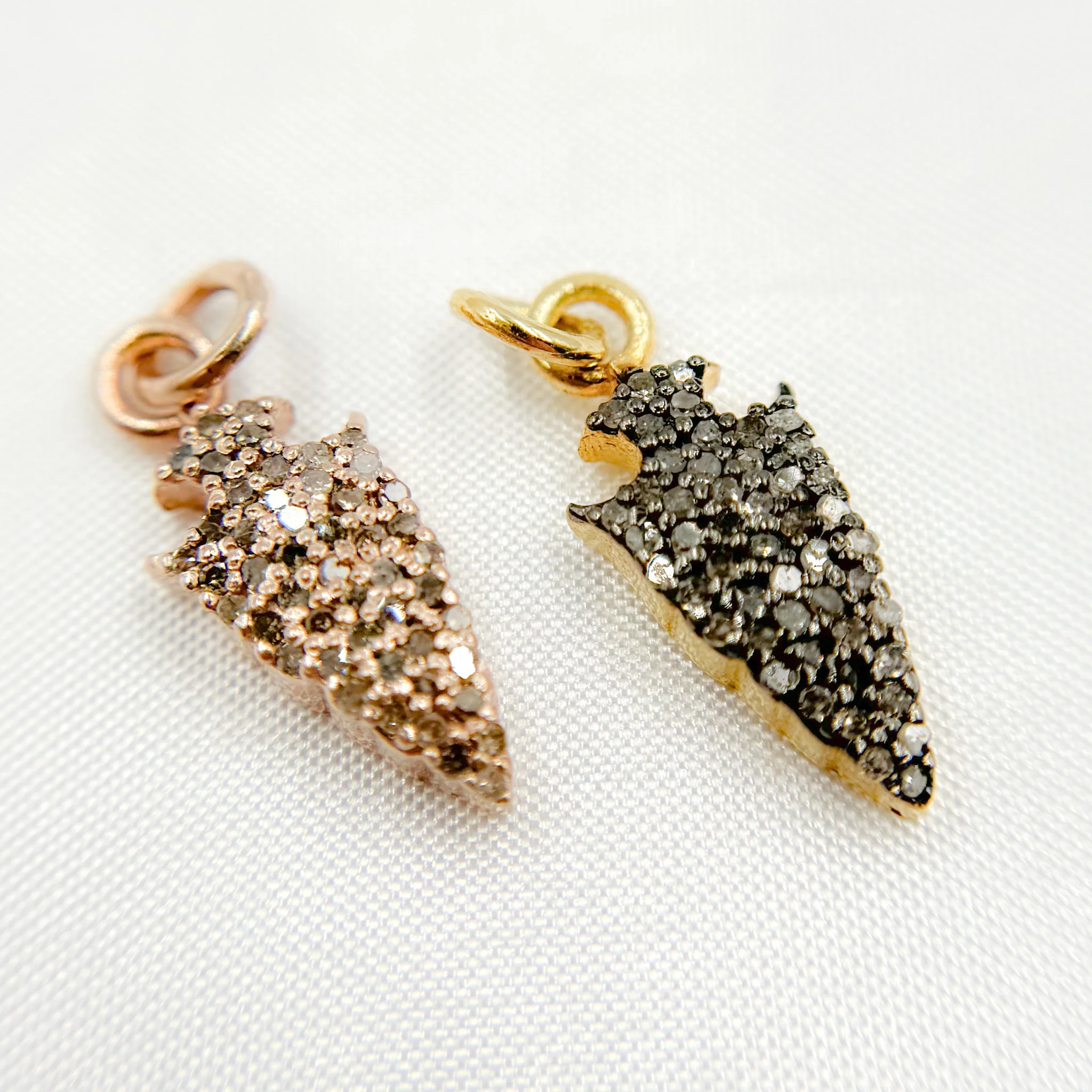 DC352. Diamond Sterling Silver Arrowhead Charm