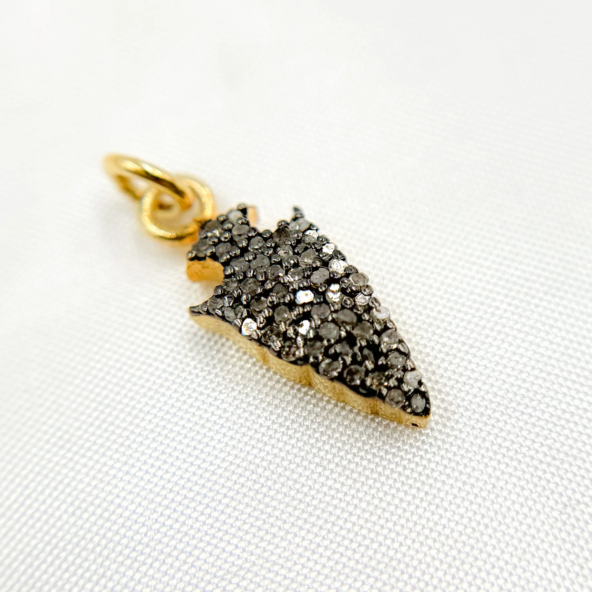 DC352. Diamond Sterling Silver Arrowhead Charm - Image 2