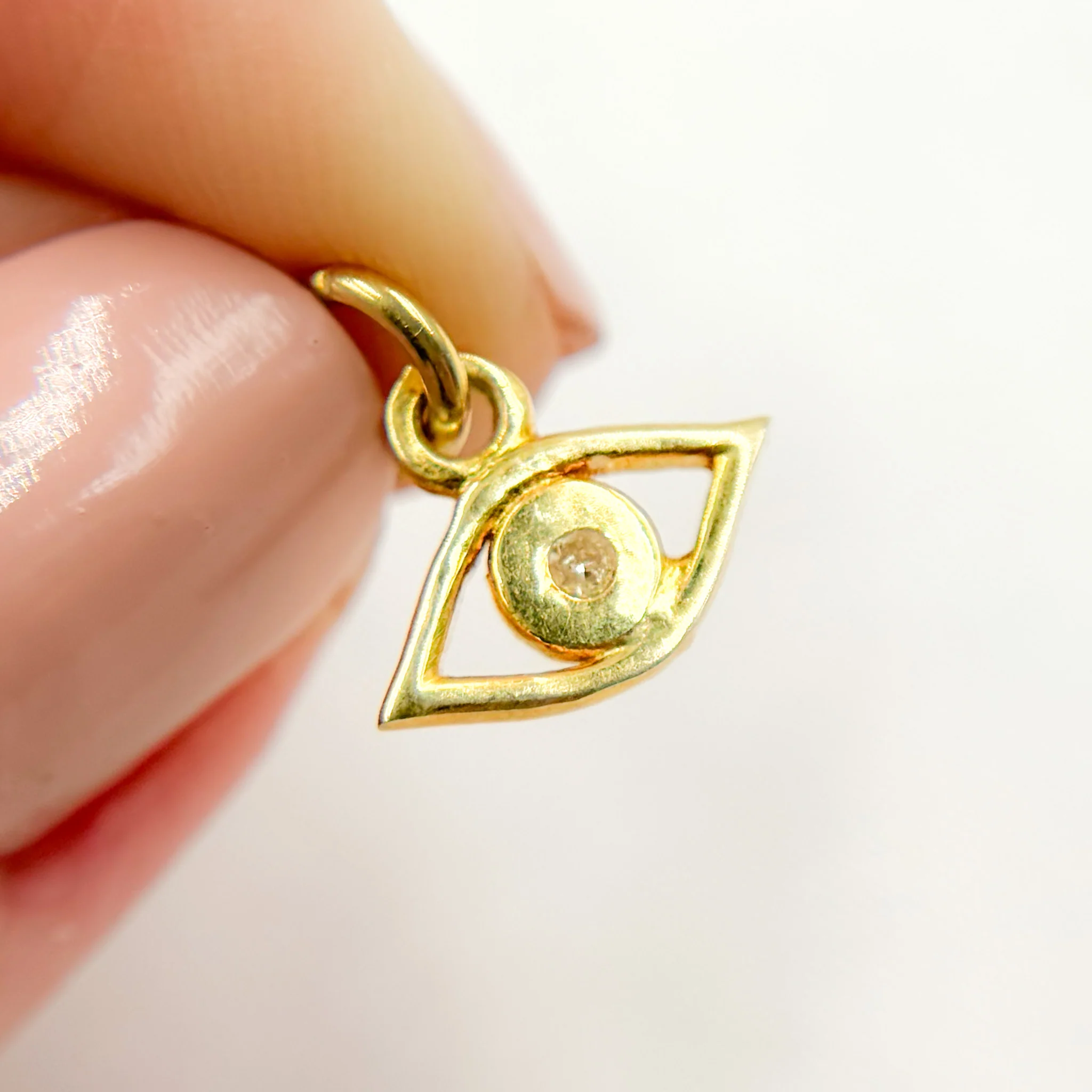 DC467. Diamond Sterling Silver Eye Charm - Image 2