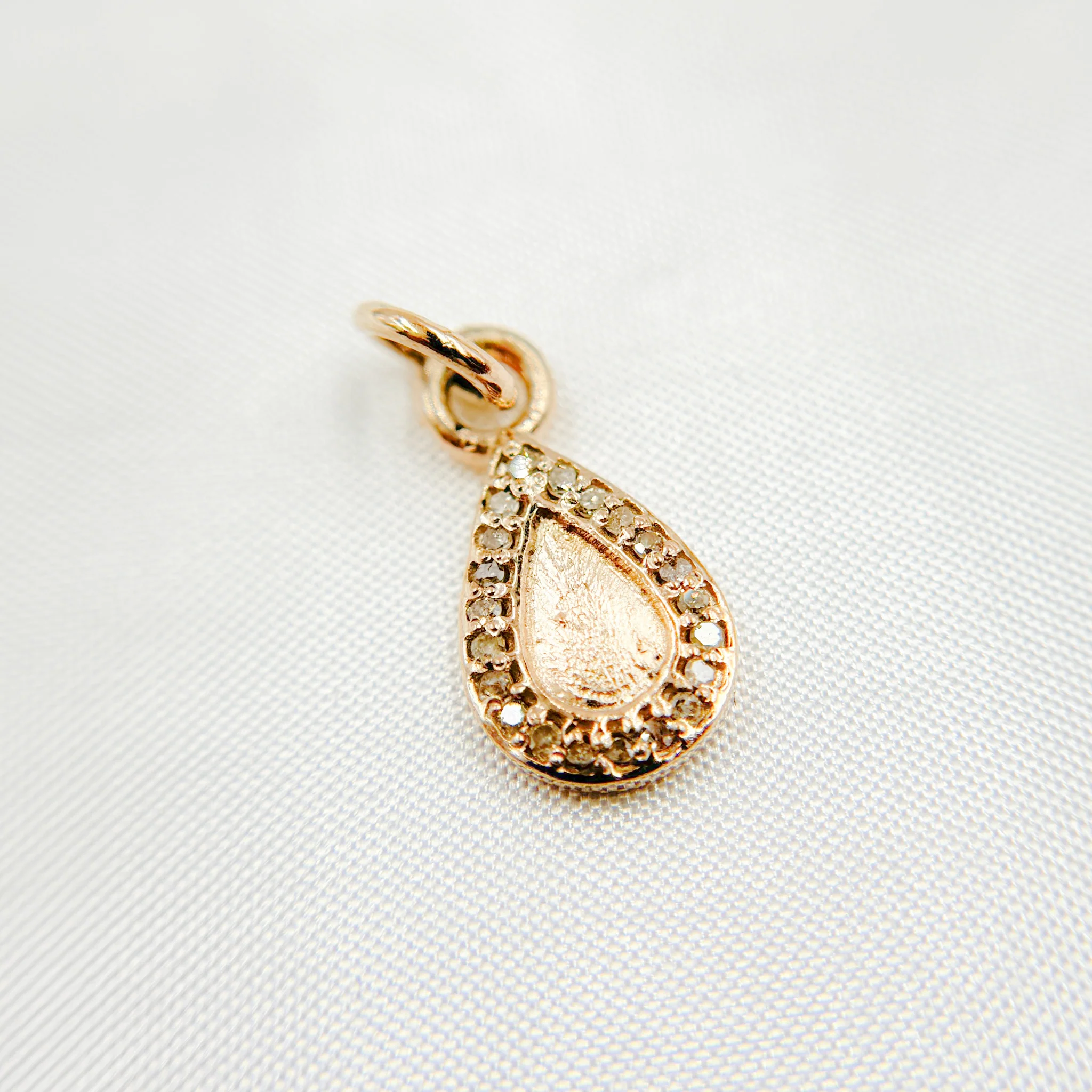 DC760. Diamond Sterling Silver Drop Charm - Image 2