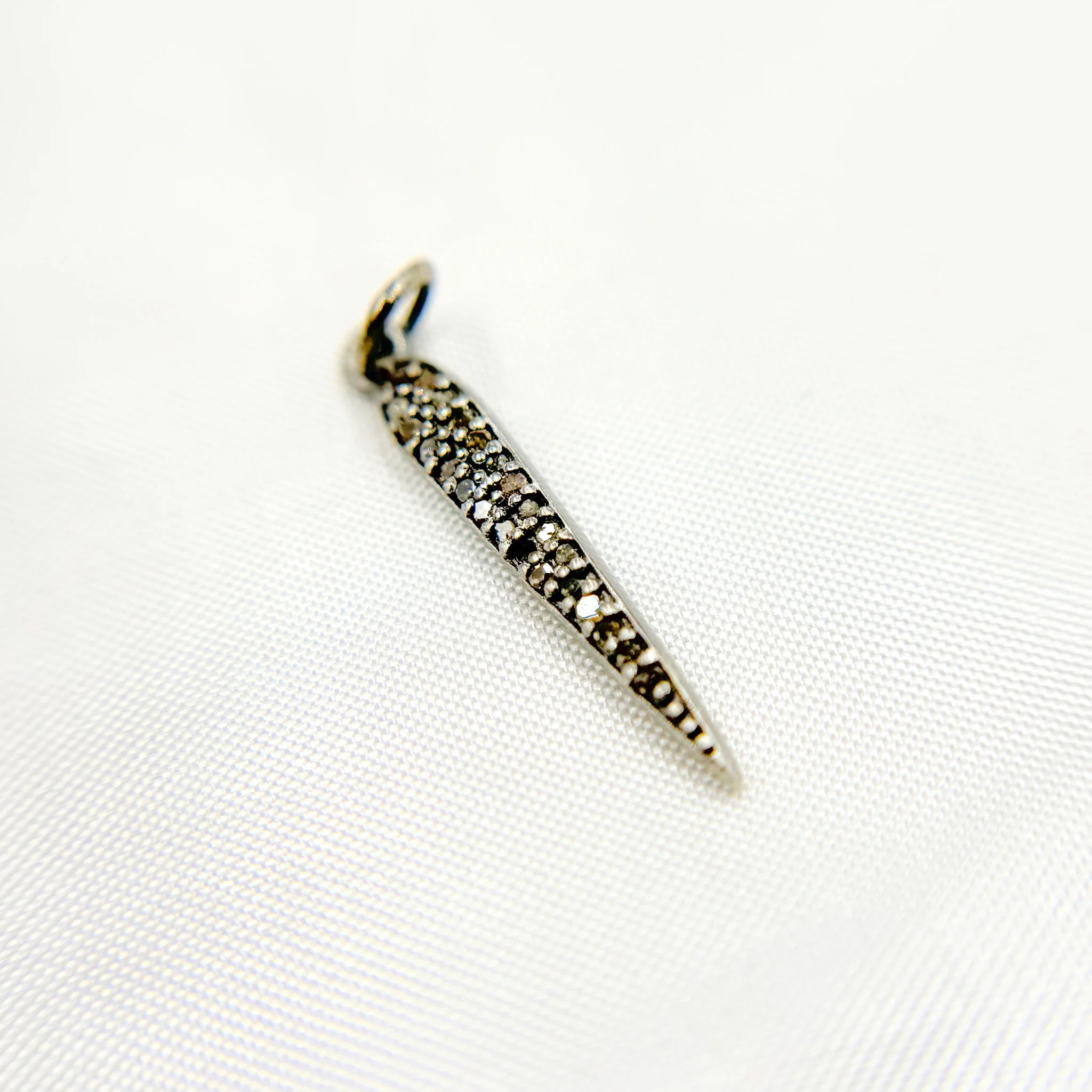 DC926. Diamond Sterling Silver Spike Pendant - Image 3