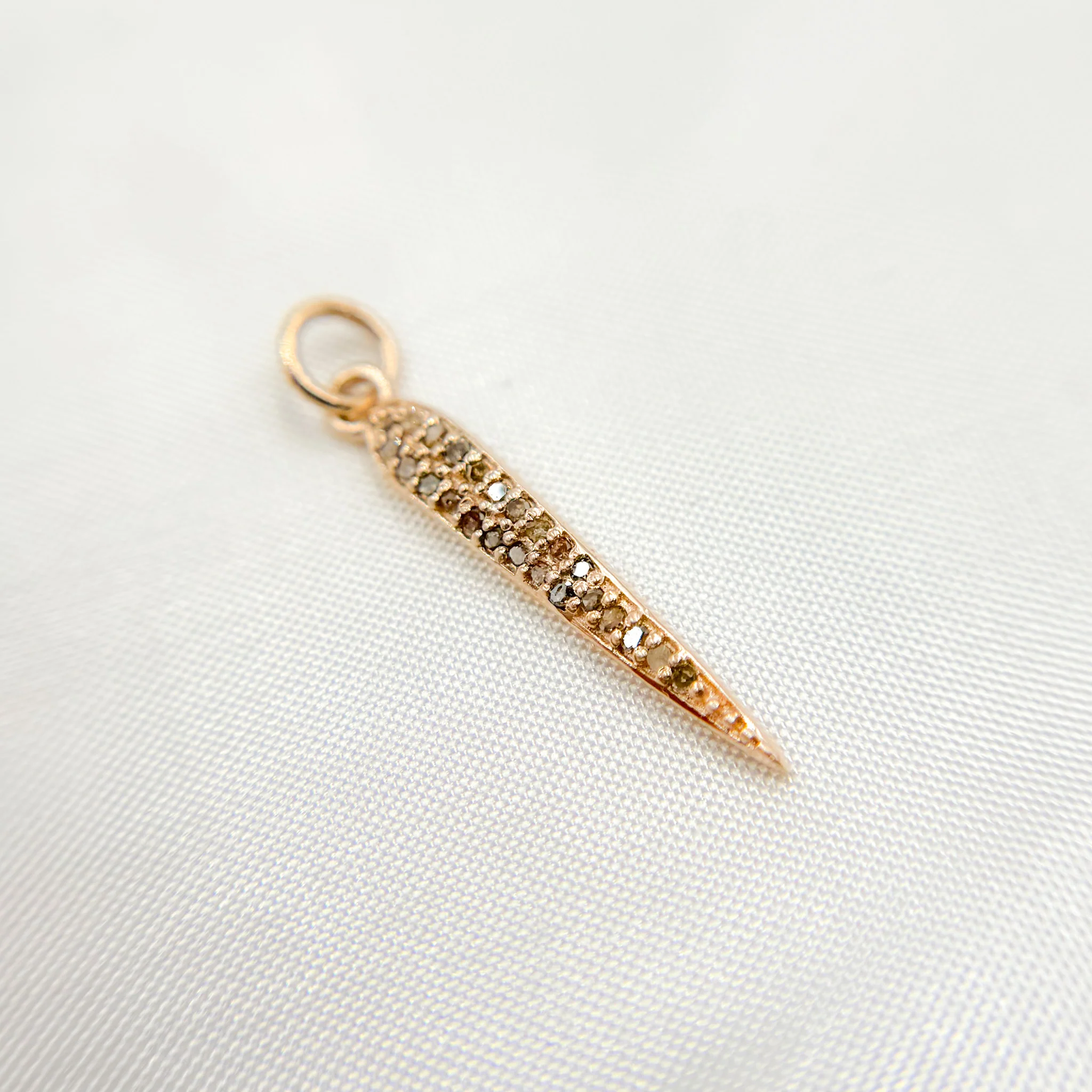 DC926. Diamond Sterling Silver Spike Pendant - Image 4