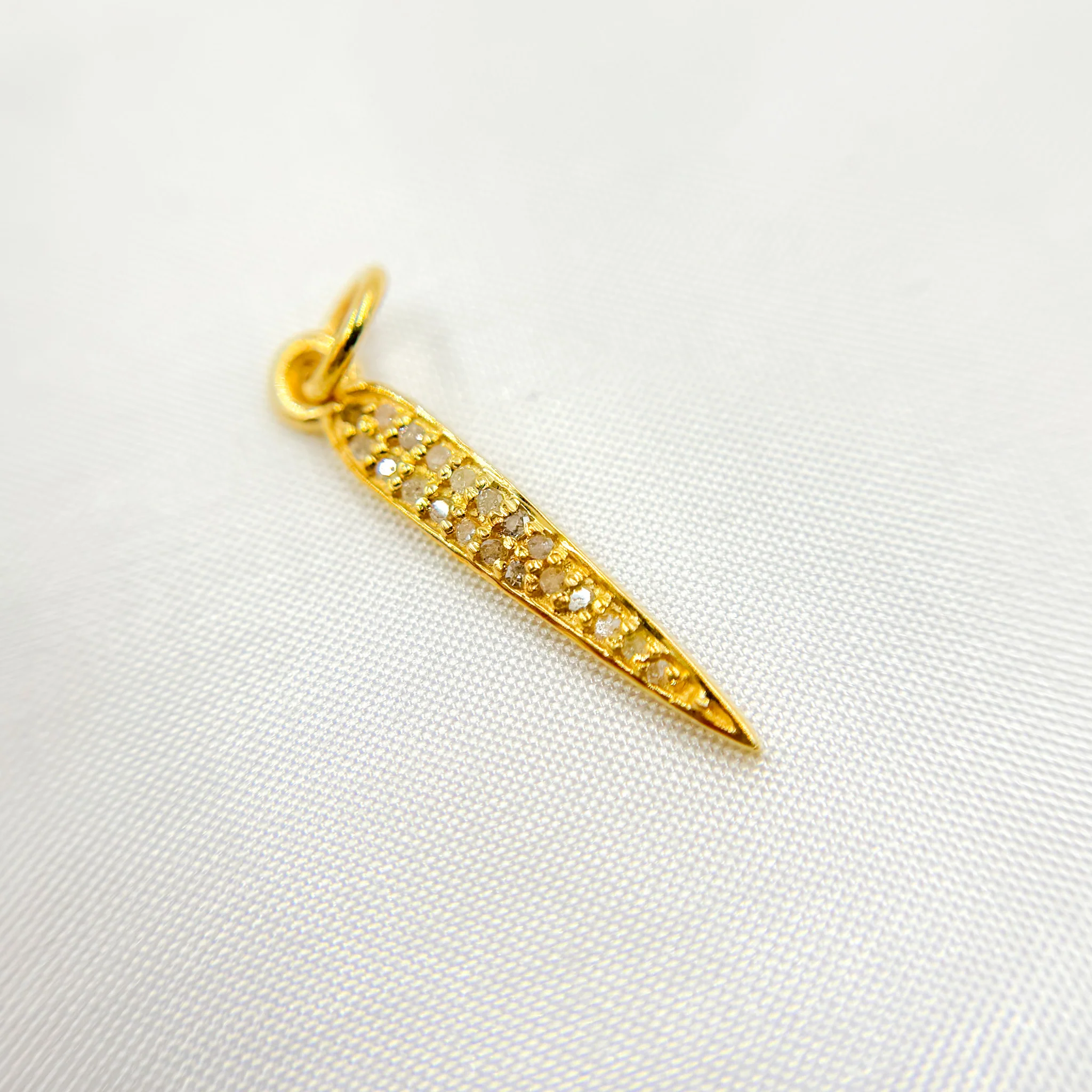 DC926. Diamond Sterling Silver Spike Pendant - Image 5