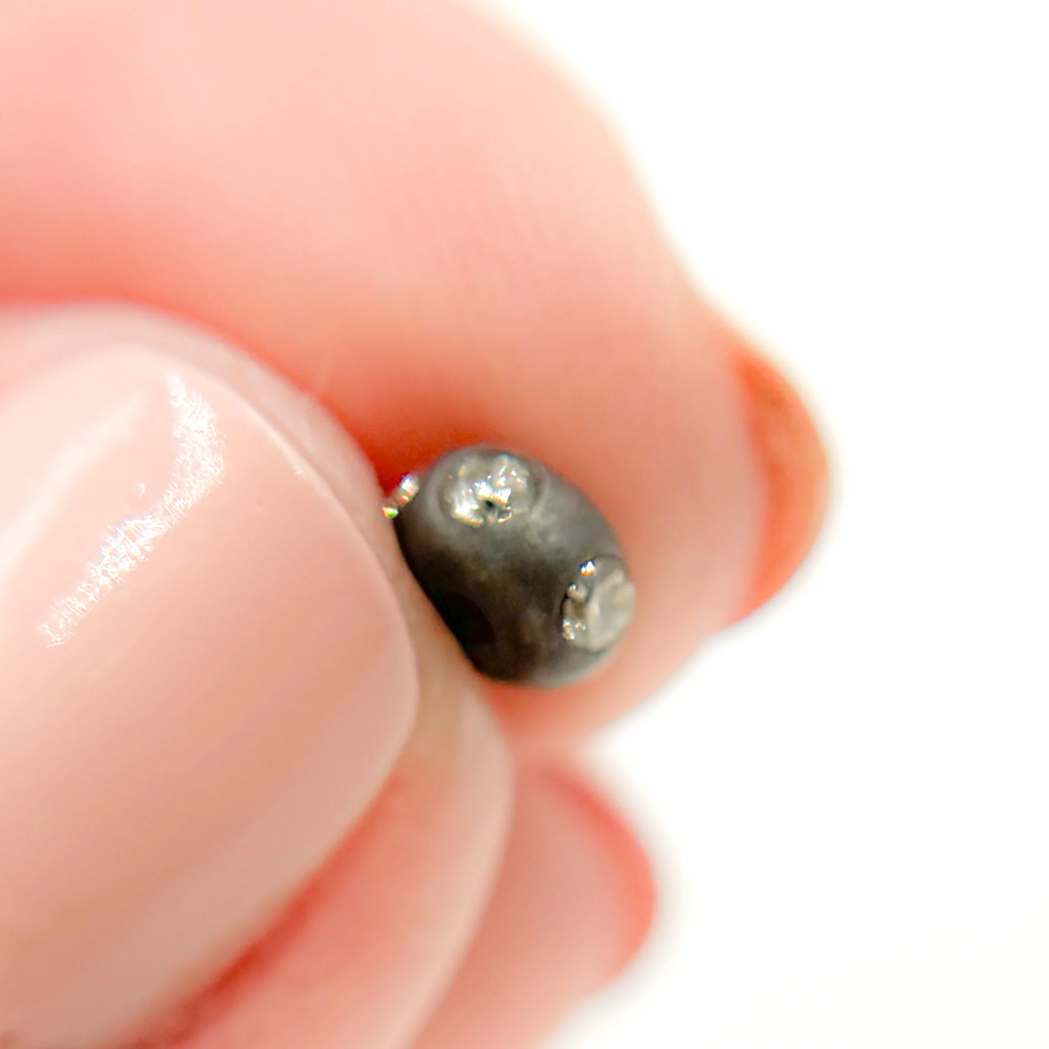 DC1101. Diamond Sterling Silver Round Spacer Bead - Image 3