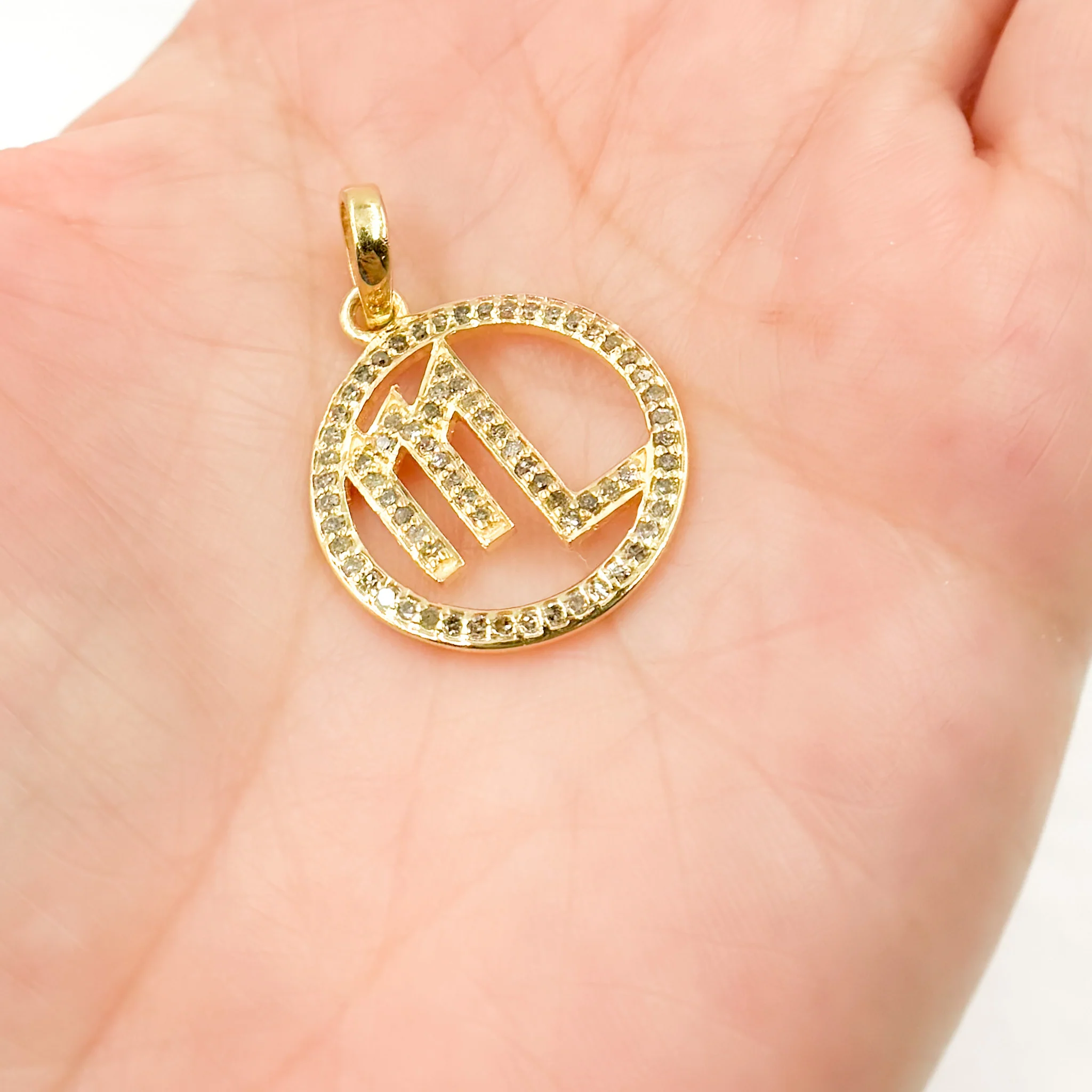 DC388. Diamond Sterling Silver Round Scorpio Zodiac Pendant - Image 4