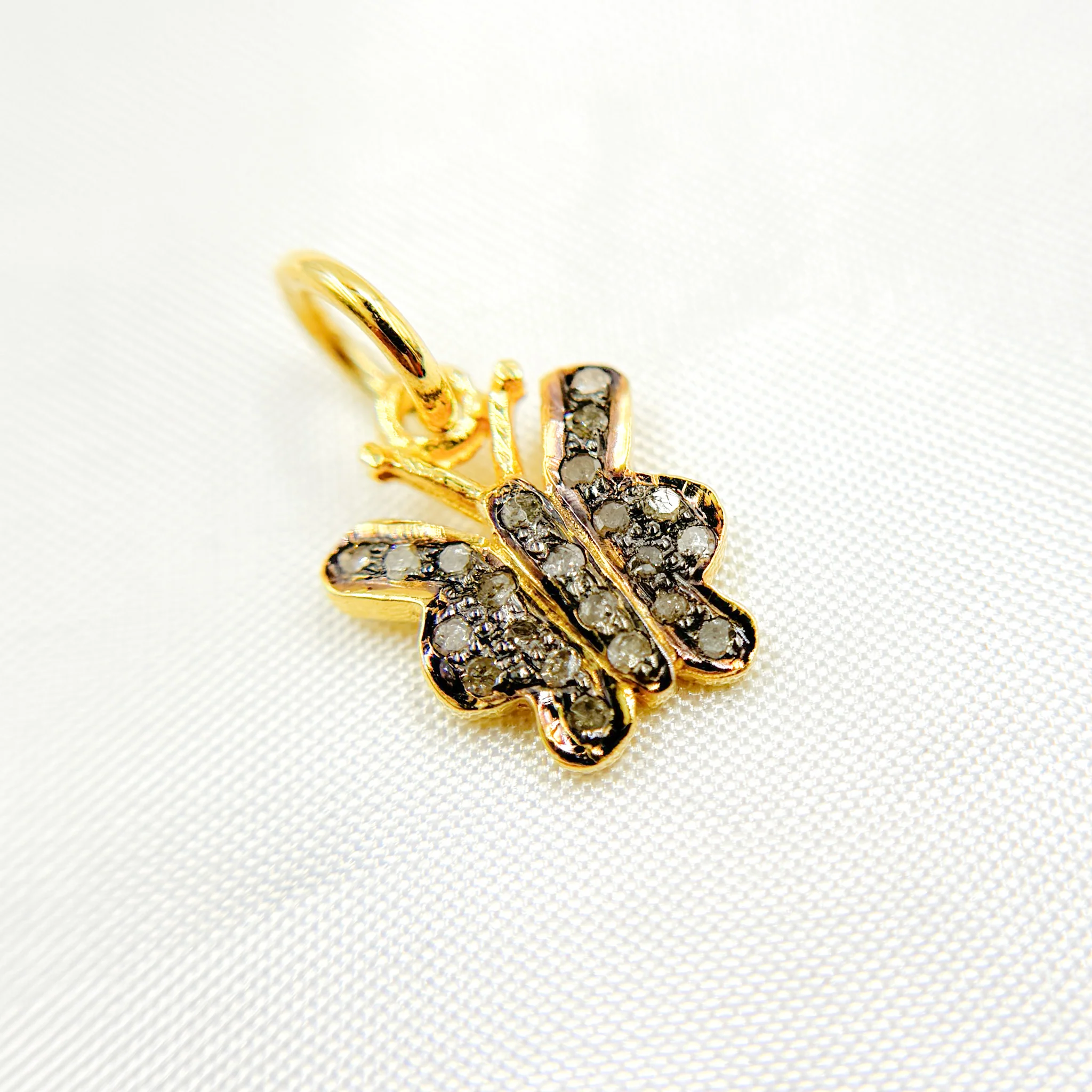 DC439. Diamond Sterling Silver Butterfly Charm - Image 5