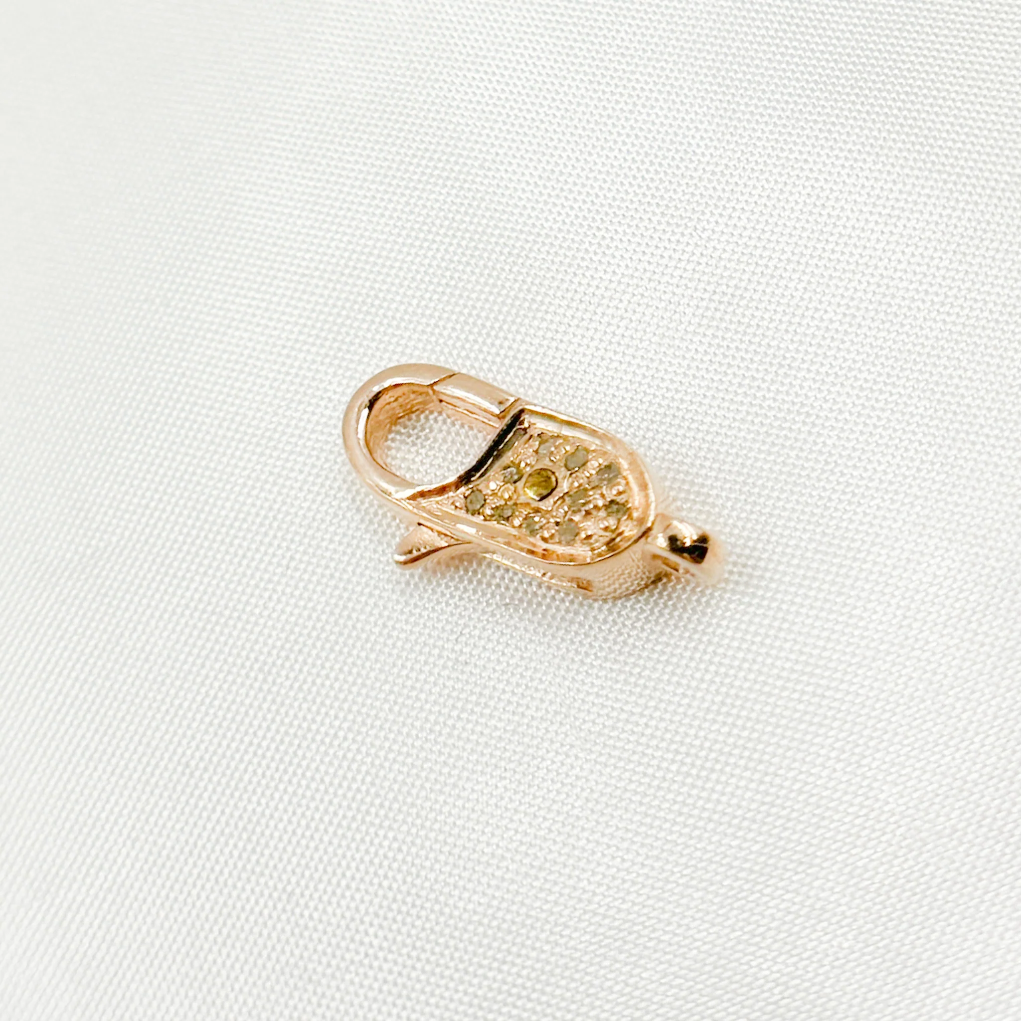 DC615. Diamond Sterling Silver Lobster Clasp - Image 4