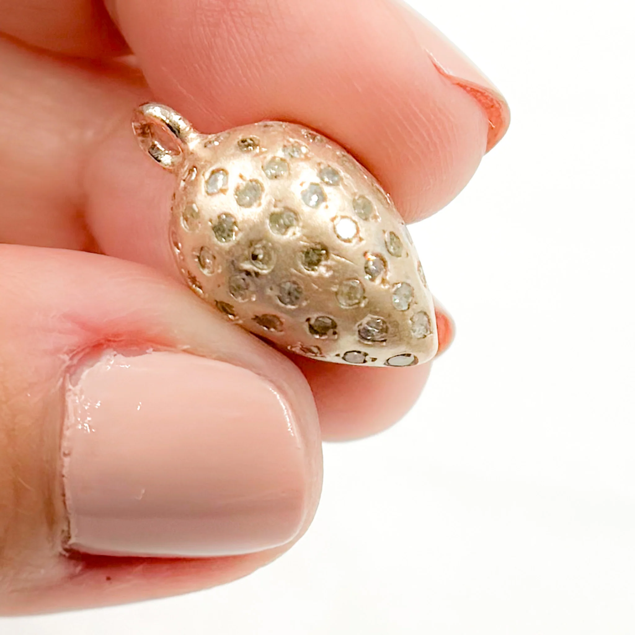 DC721. Diamond Sterling Silver Drop Charm - Image 5