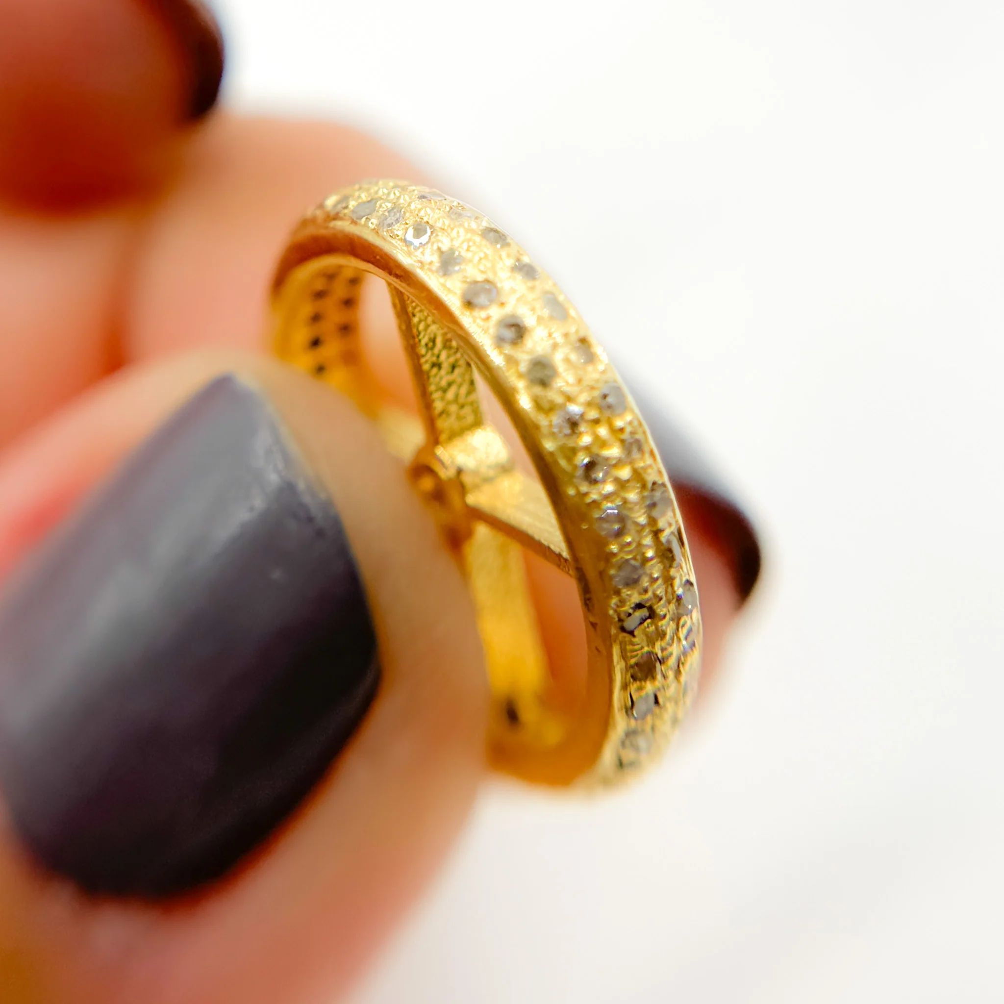 DC738. Diamond & Sterling Silver Spacer Bead - Image 10