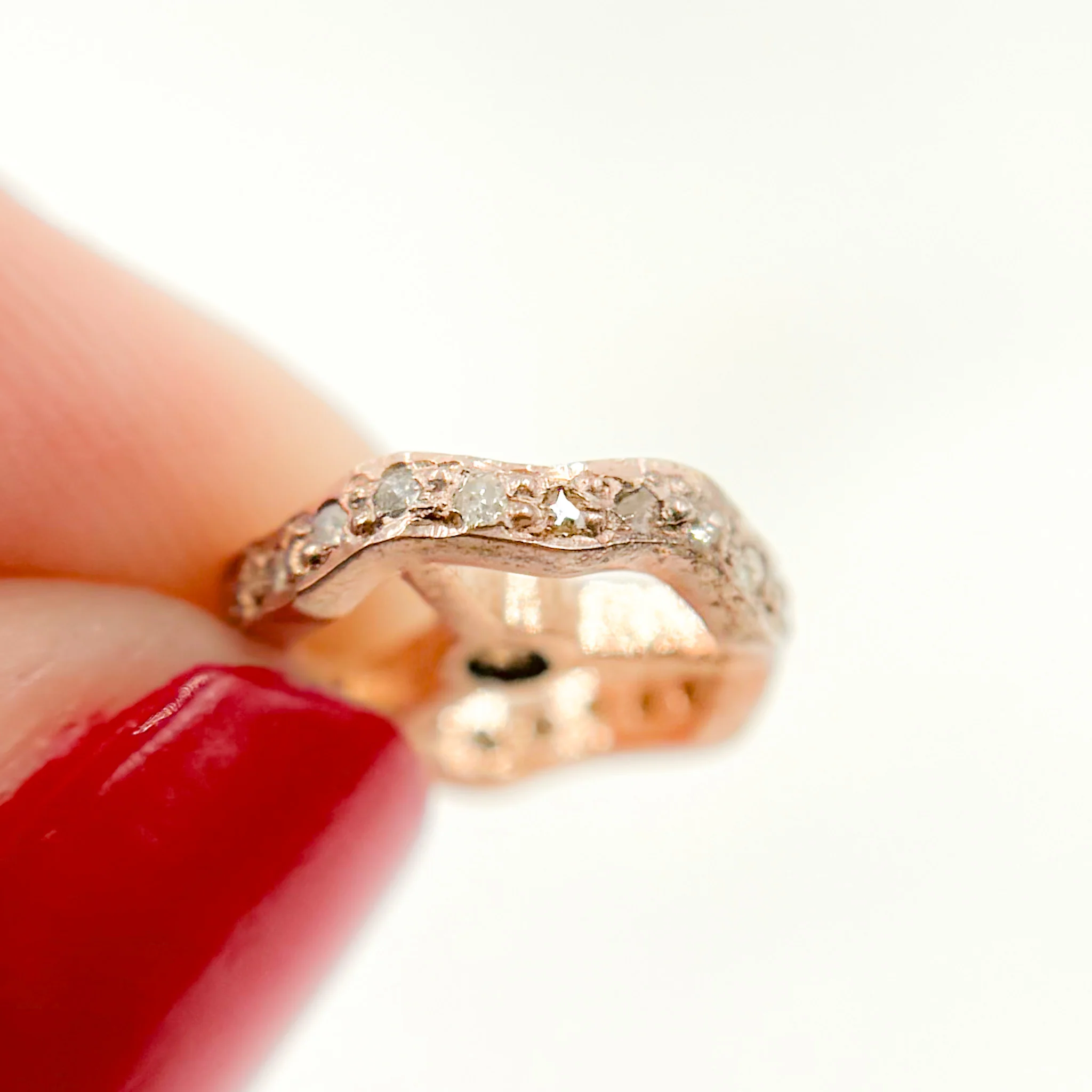 DC739. Diamond Sterling Silver Spacer Bead - Image 2
