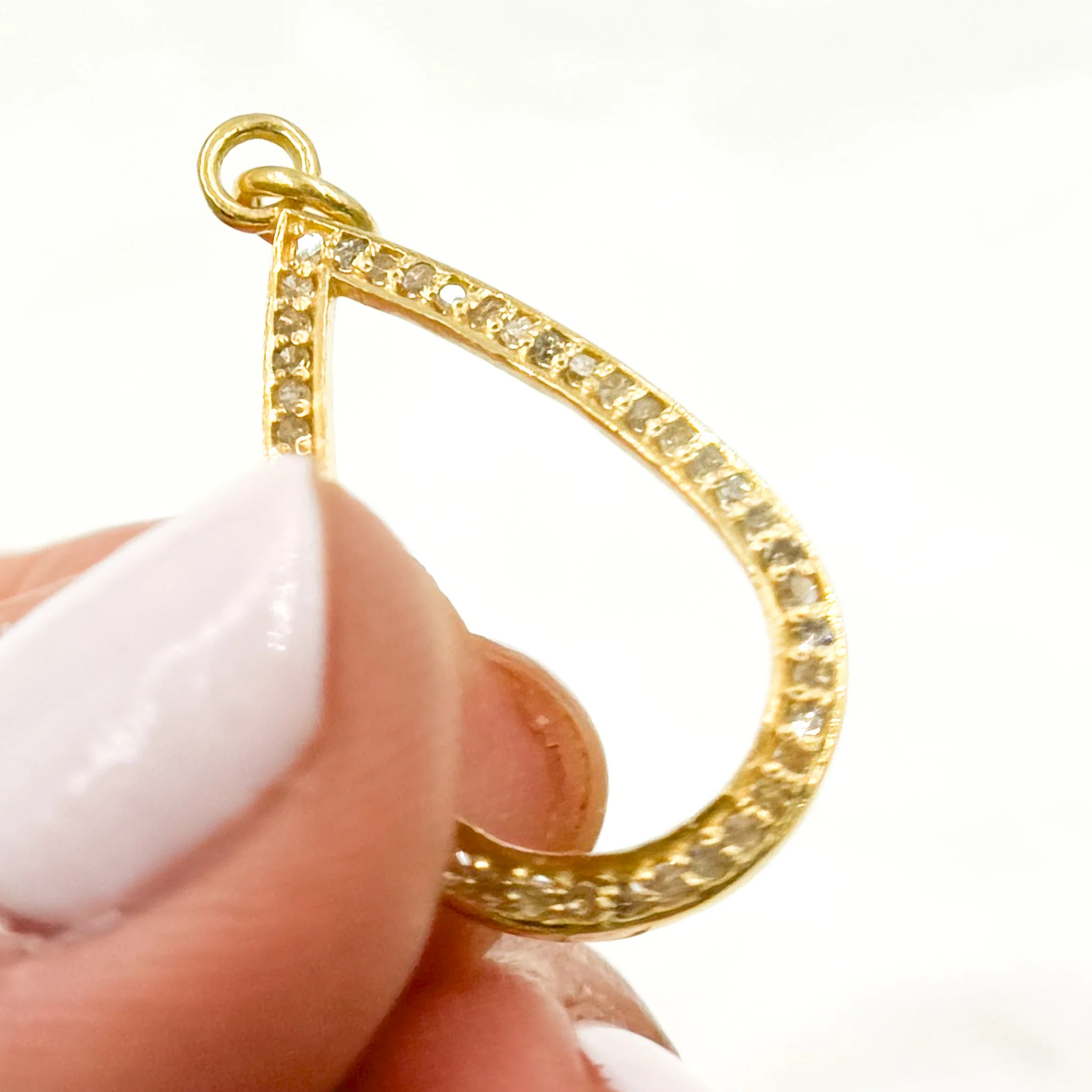 DC862. Diamond Sterling Silver Drop Pendant - Image 5