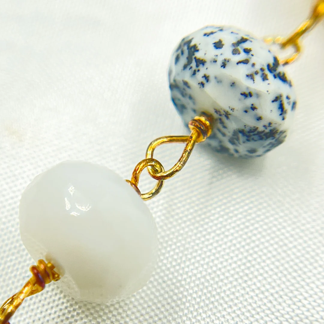 Dendrite Opal Gold Plated Wire Chain. DEN7 - Image 3