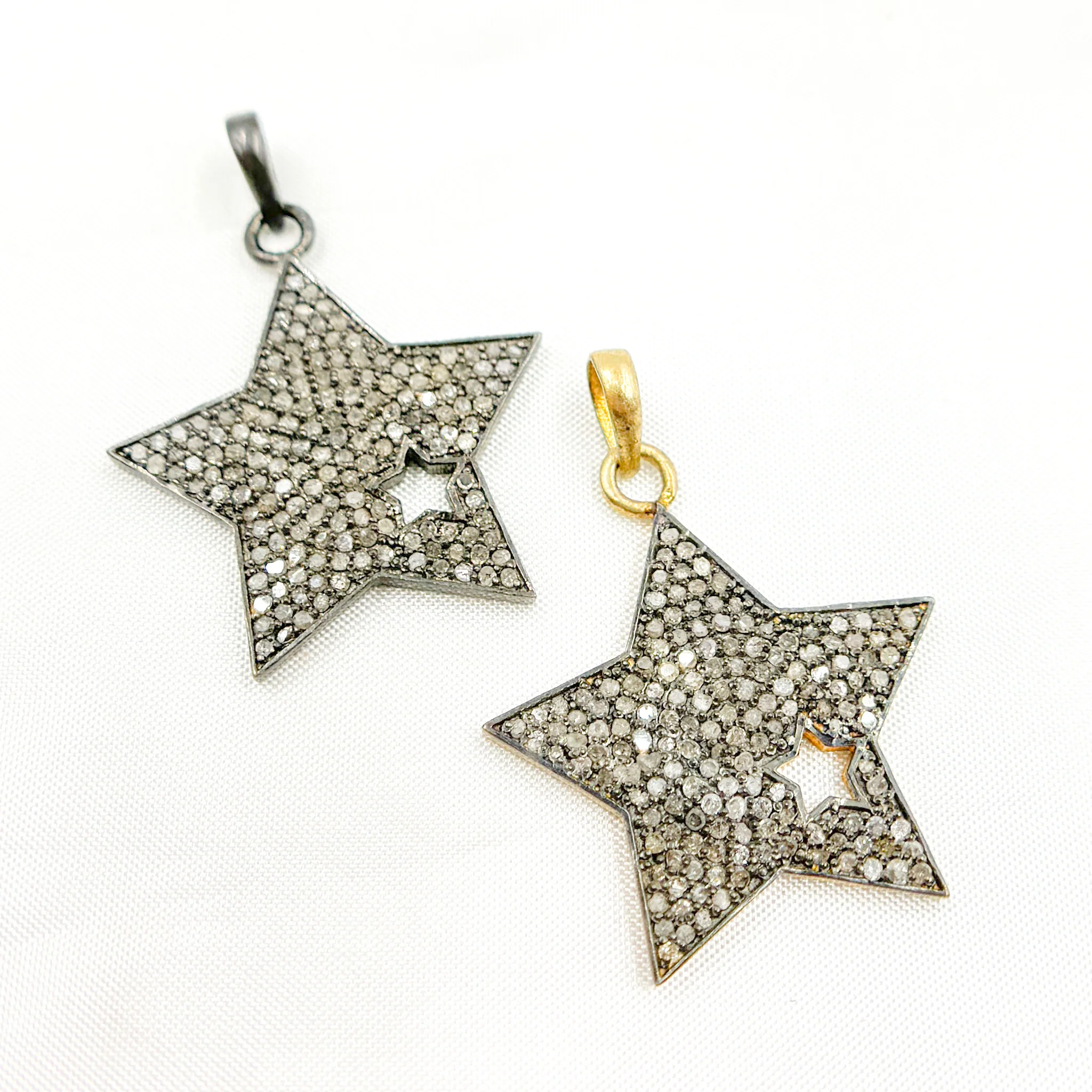 DP2003. Diamond & Sterling Silver Star Pendant - Image 5