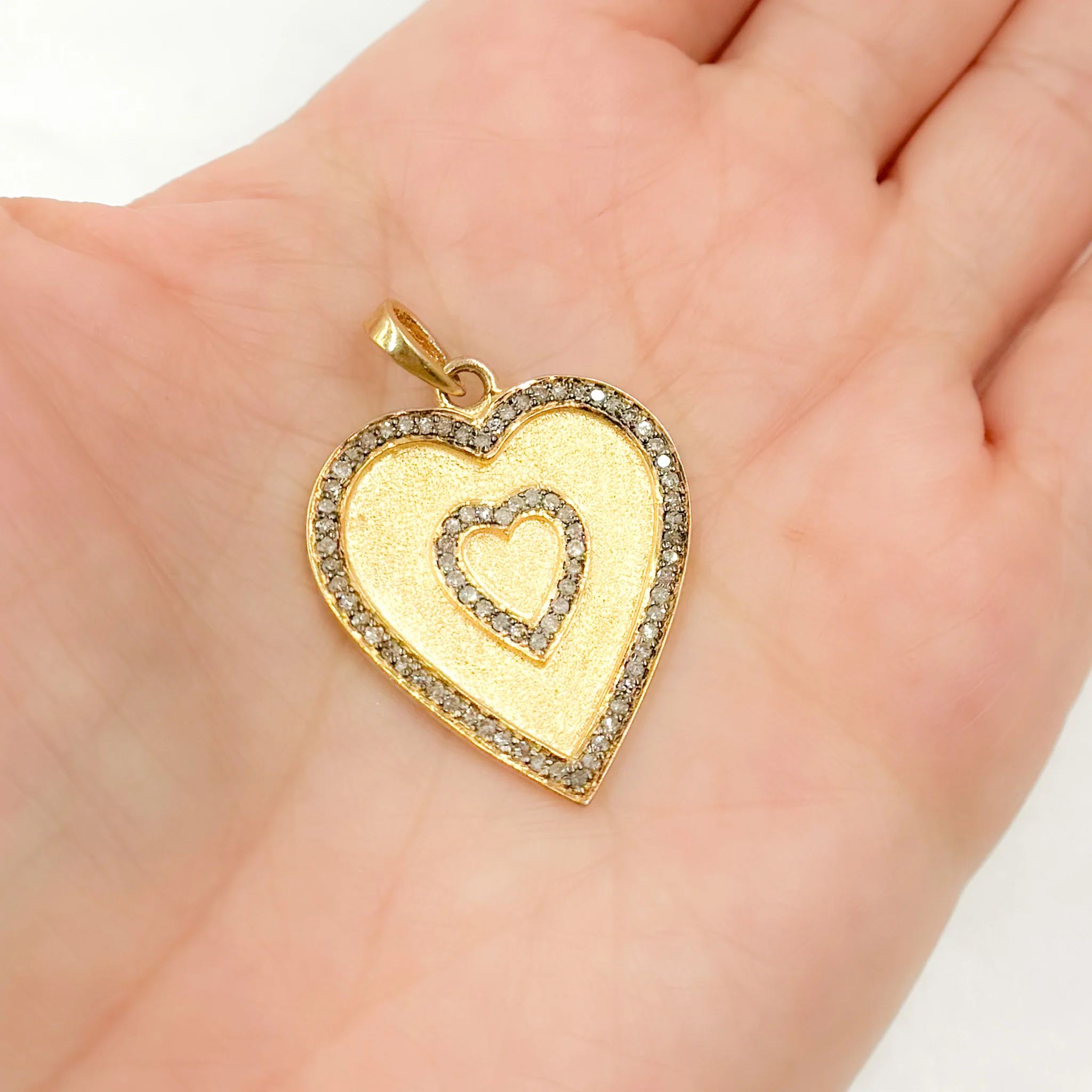 DP571. Diamond Sterling Silver Heart Pendant - Image 5