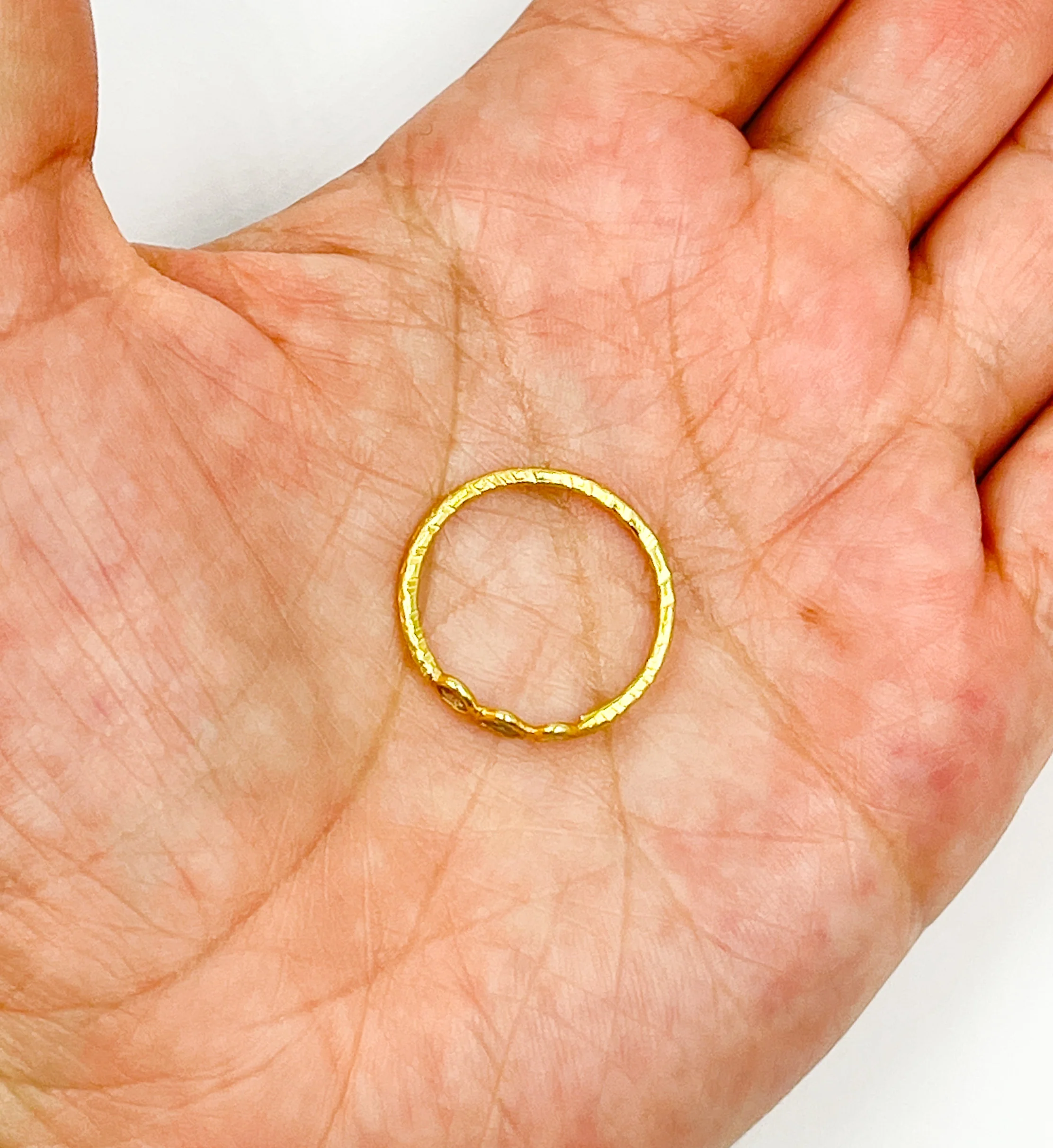 DR031. Diamond Sterling Silver Gold Plated Ring - Image 3