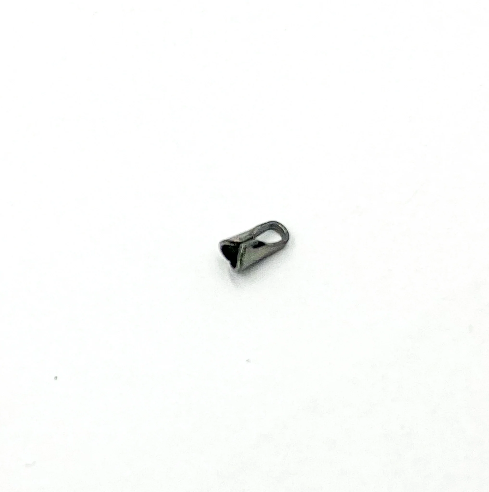 ECBR1. 1.5MM Black Rhodium Sterling Silver End Cap - Image 3