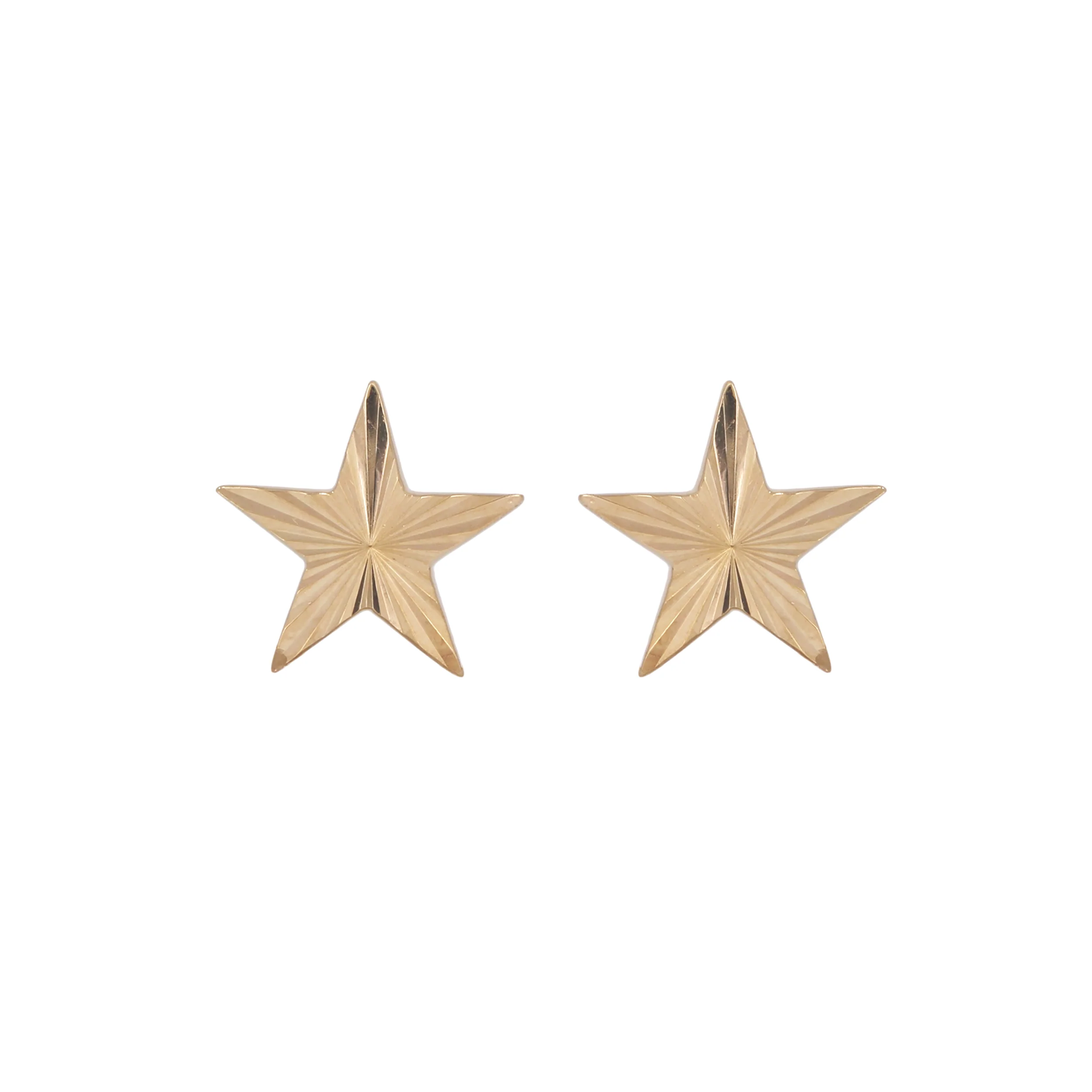 EFZ53581. 14K Solid Gold Star Stud Earrings